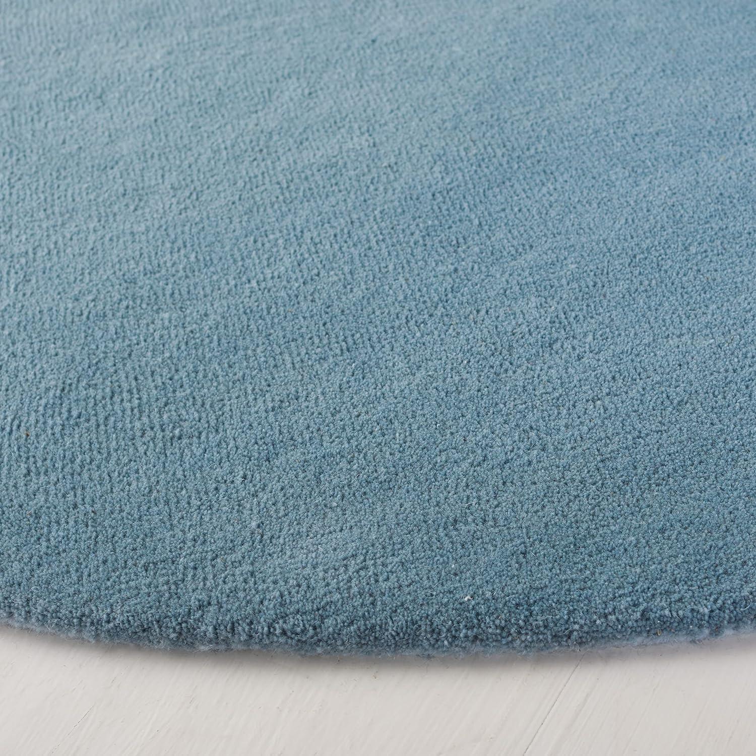 Fifth Avenue FTV128 Hand Tufted Indoor Area Rug - Blue - 5' Round - Safavieh
