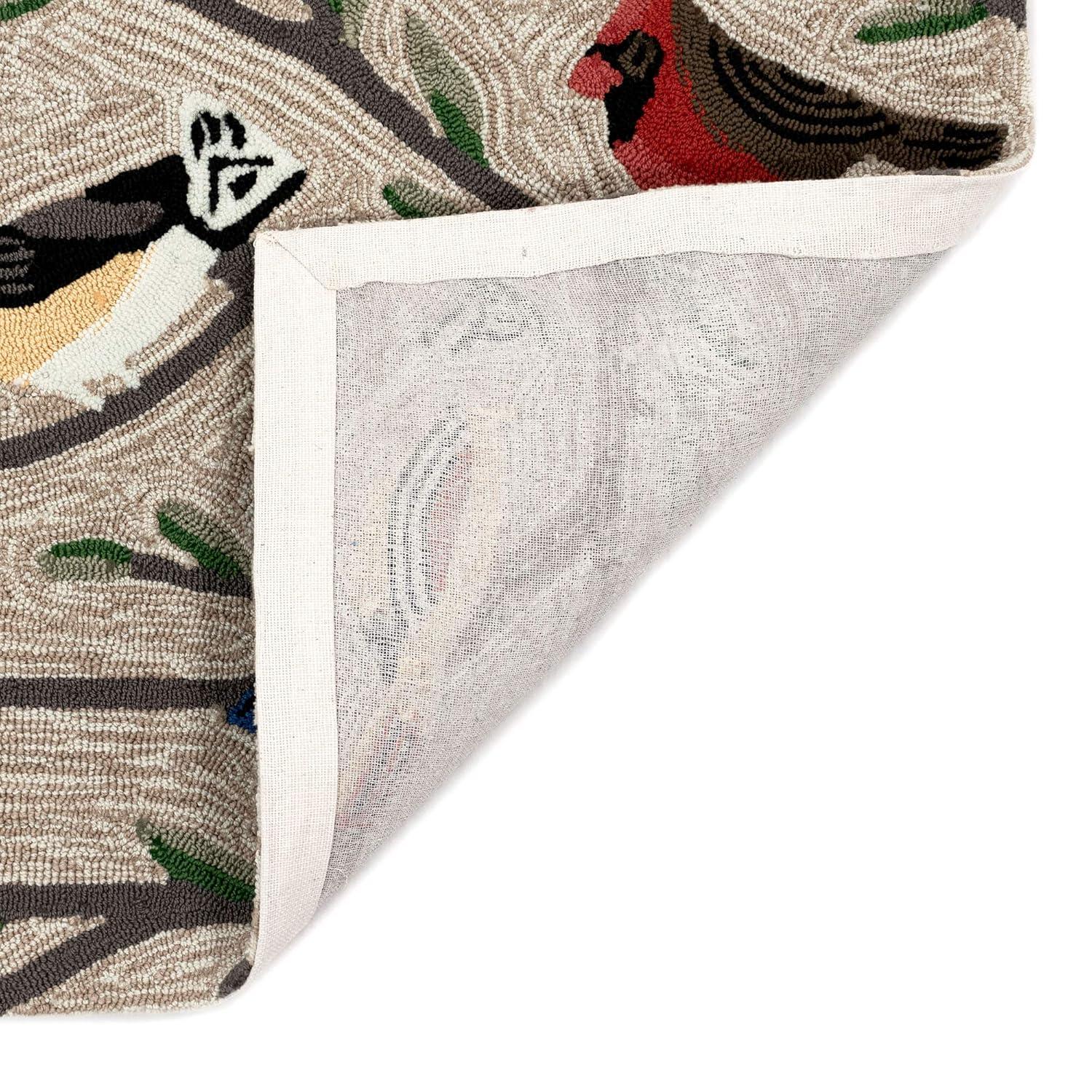 Liora Manne Frontporch Birds Indoor/Outdoor Rug Neutral 2'6" x 4'
