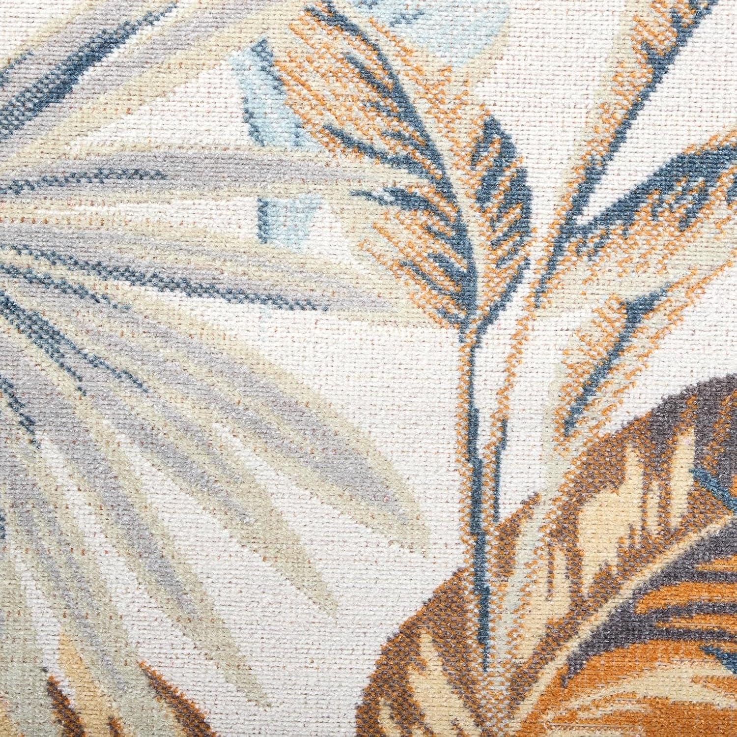 TOMMY BAHAMA Abaco Tropical Foliage Indoor Outdoor Area Rug Ivory/Multi