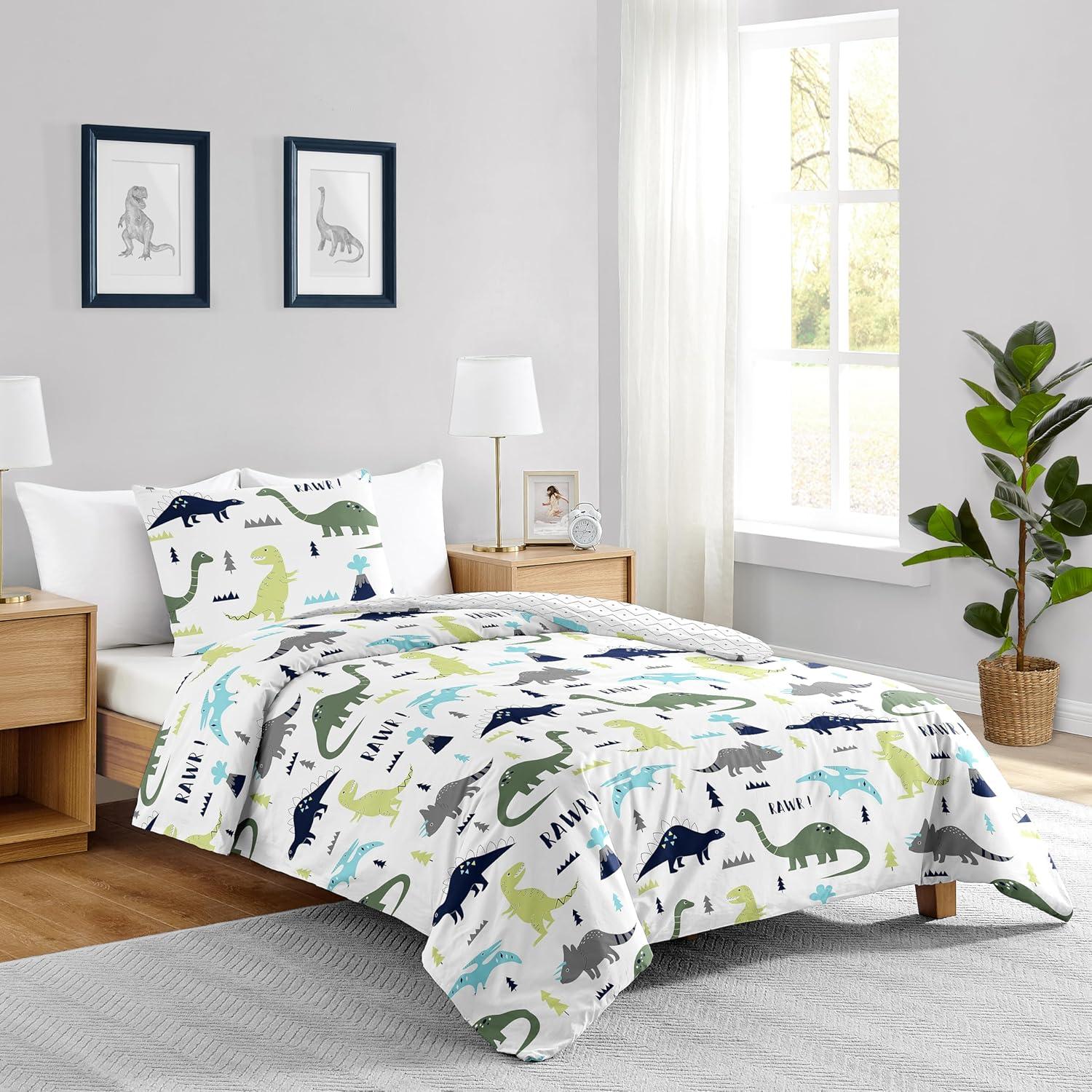 Mod Dinosaur 4 Piece Comforter Set