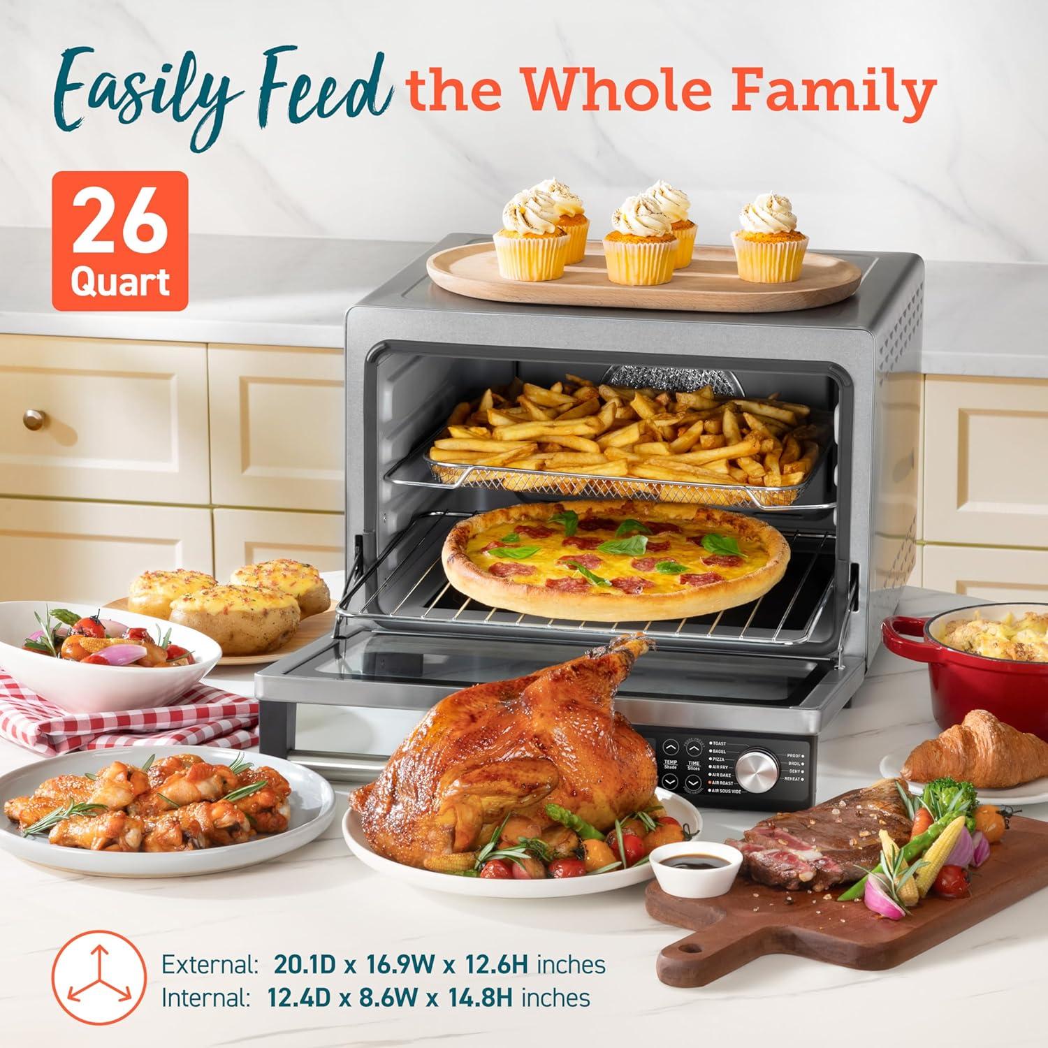 COSORI 26-Quart Stainless Steel Digital Air Fryer Oven