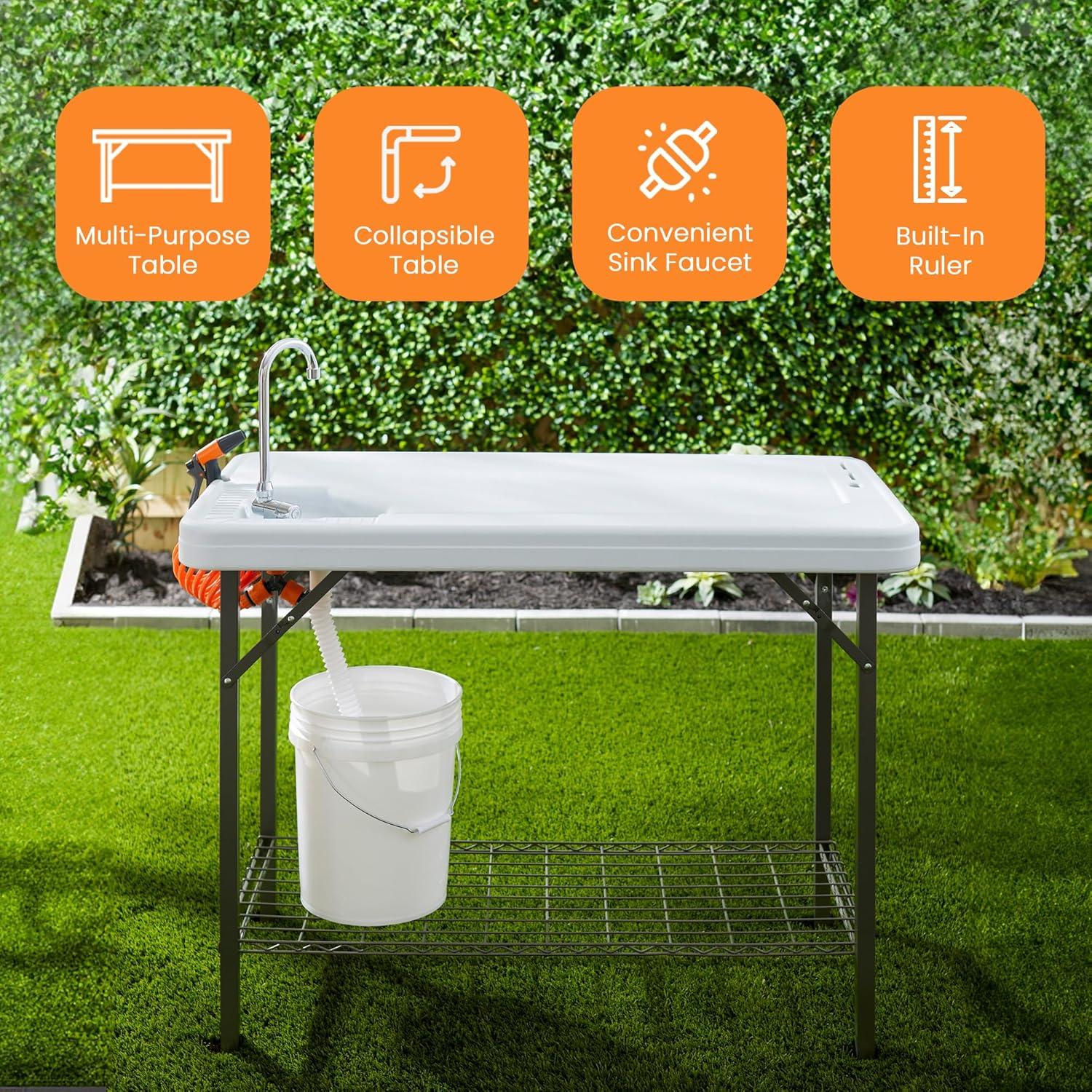 Tricam Industries, Inc. 26'' Rectangular Portable Folding Table