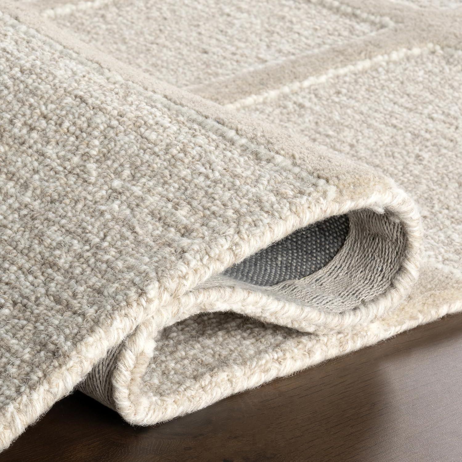 Nuloom Aerith Contemporary Geometric Indoor Area Rug, 5' x 8', Beige