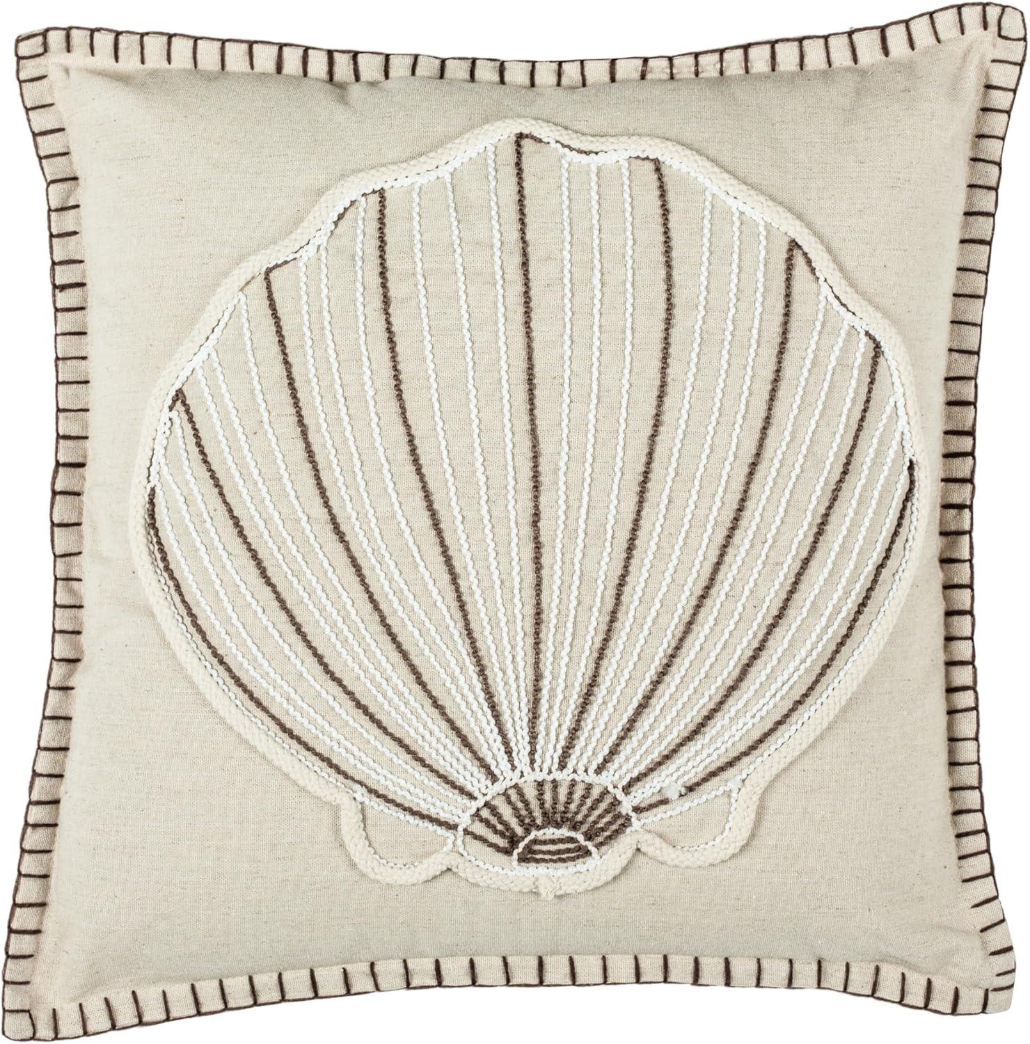 Schwartz Embroidered Cotton Reversible Throw Pillow