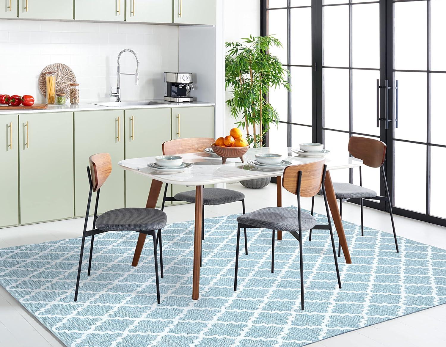 Montauk MTK810 Hand Woven Indoor Area Rug - Light Blue/Ivory - 6'x9' - Safavieh.