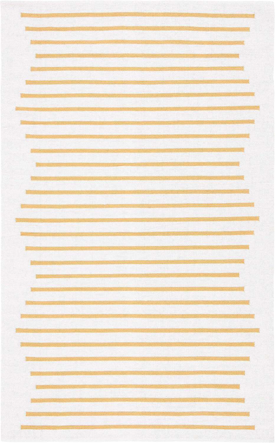 Montauk MTK313 Hand Woven Indoor Accent Rug - Ivory/Gold - 4'x6' - Safavieh