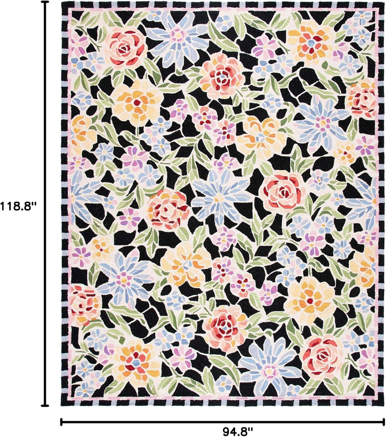 Chelsea HK214 Handmade Area Rug - 8'x10' - Black - Safavieh