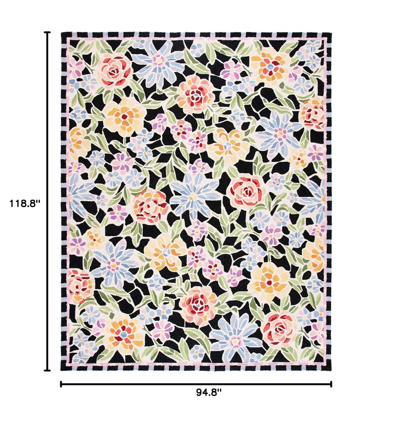 Chelsea HK214 Handmade Area Rug - 8'x10' - Black - Safavieh