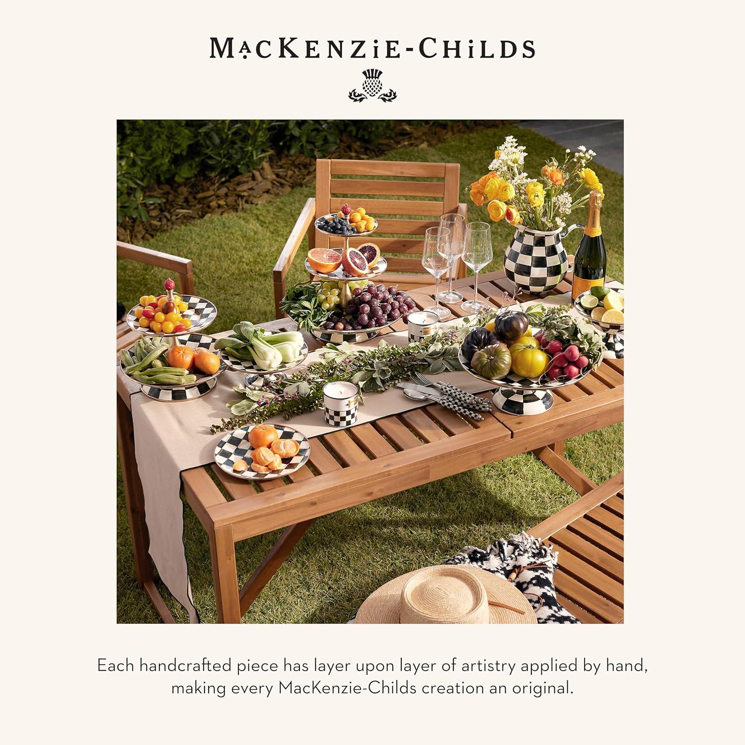 MacKenzie-Childs Courtly Check® Pedestal Platter