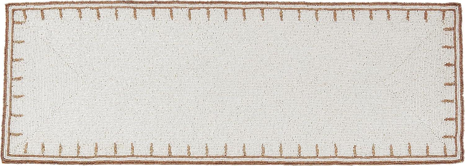 Saro Lifestyle Timeless Glamour Beaded Table Runner