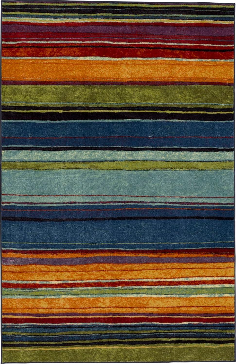 Mohawk Home Rainbow Indoor Striped Area Rug, Multi, 1' 8" x 2' 10"