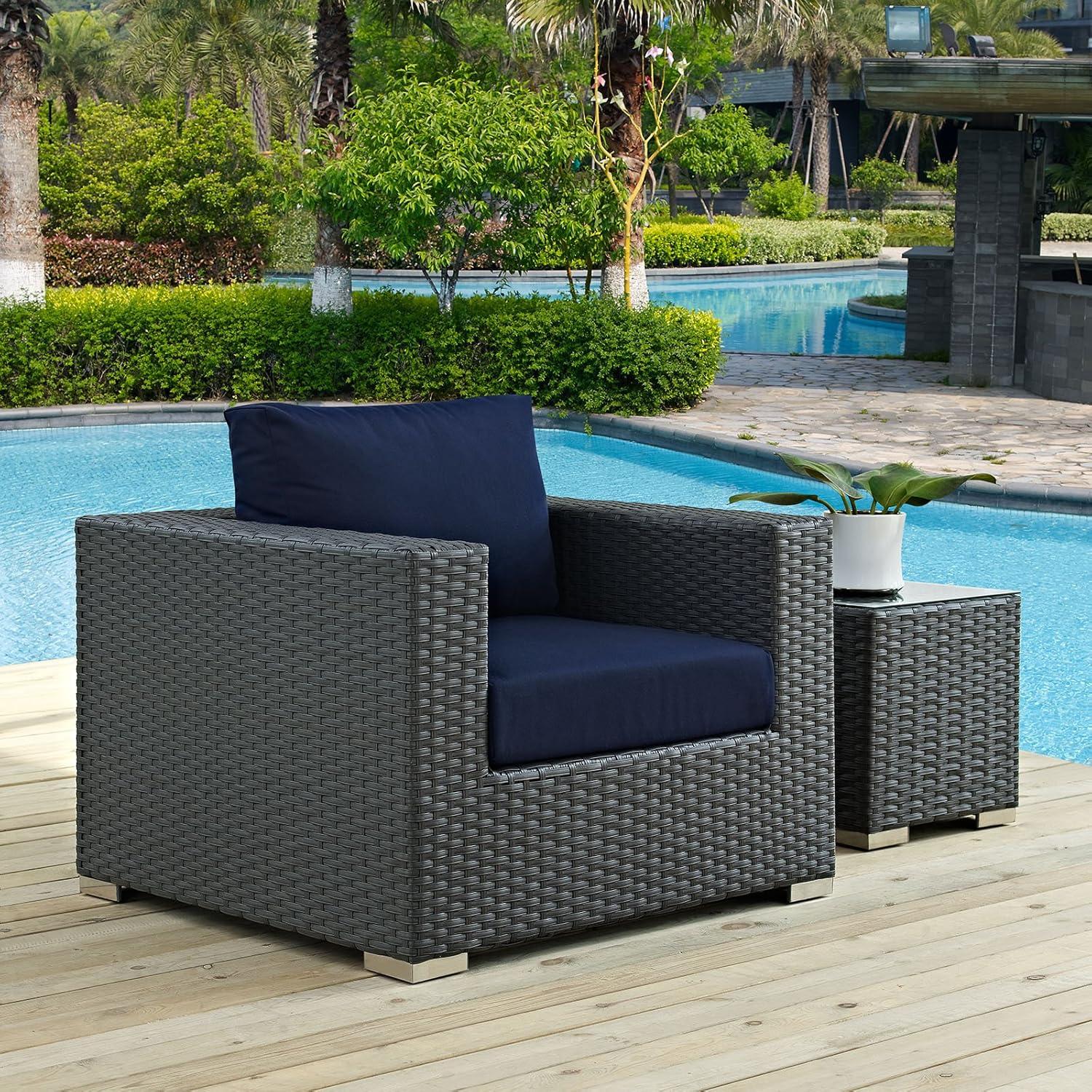 Modway Stopover Outdoor Patio Sunbrella Armchair