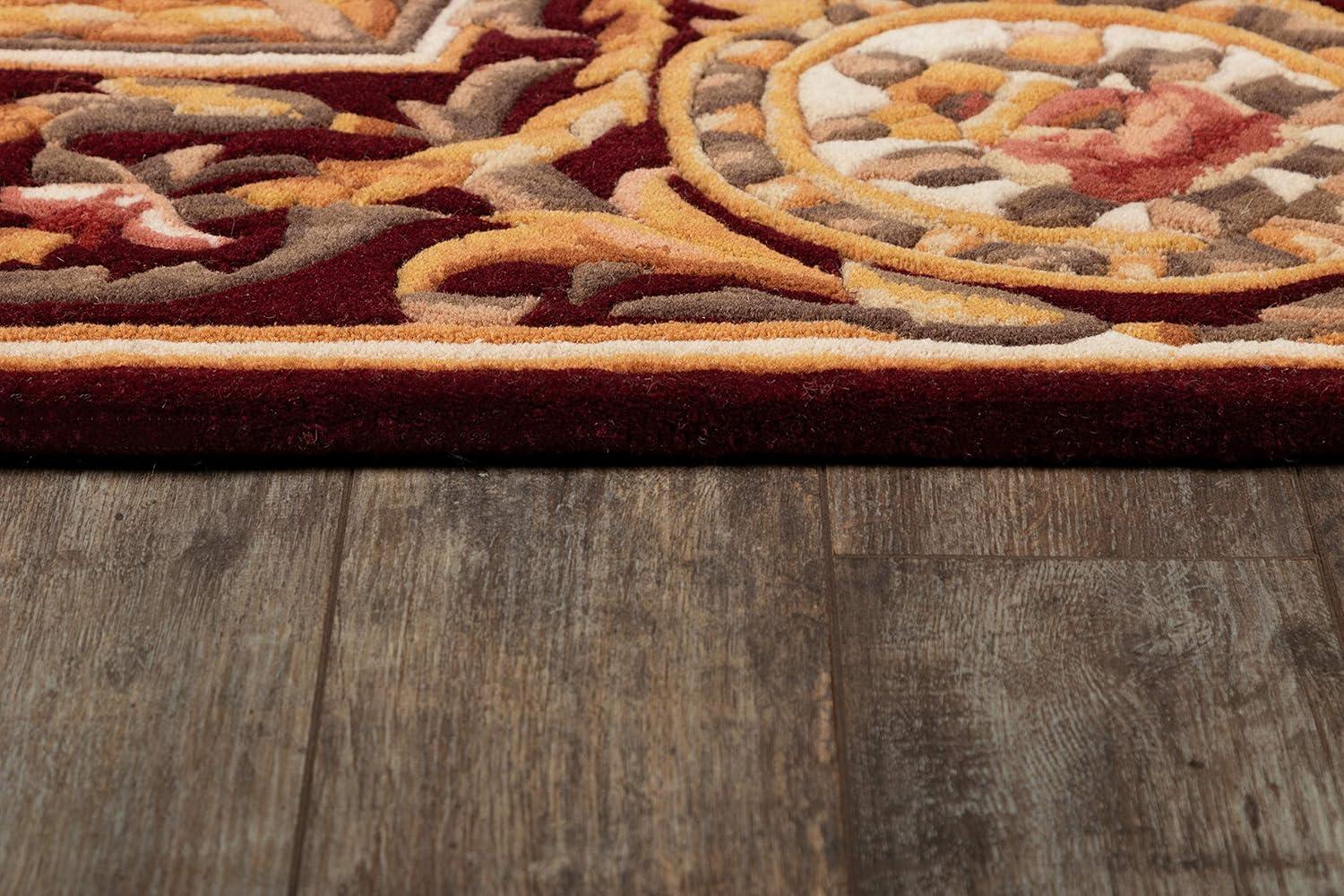 Momeni Transitional Runner Area Rug, Burgundy, 2'3" X 8' Runner