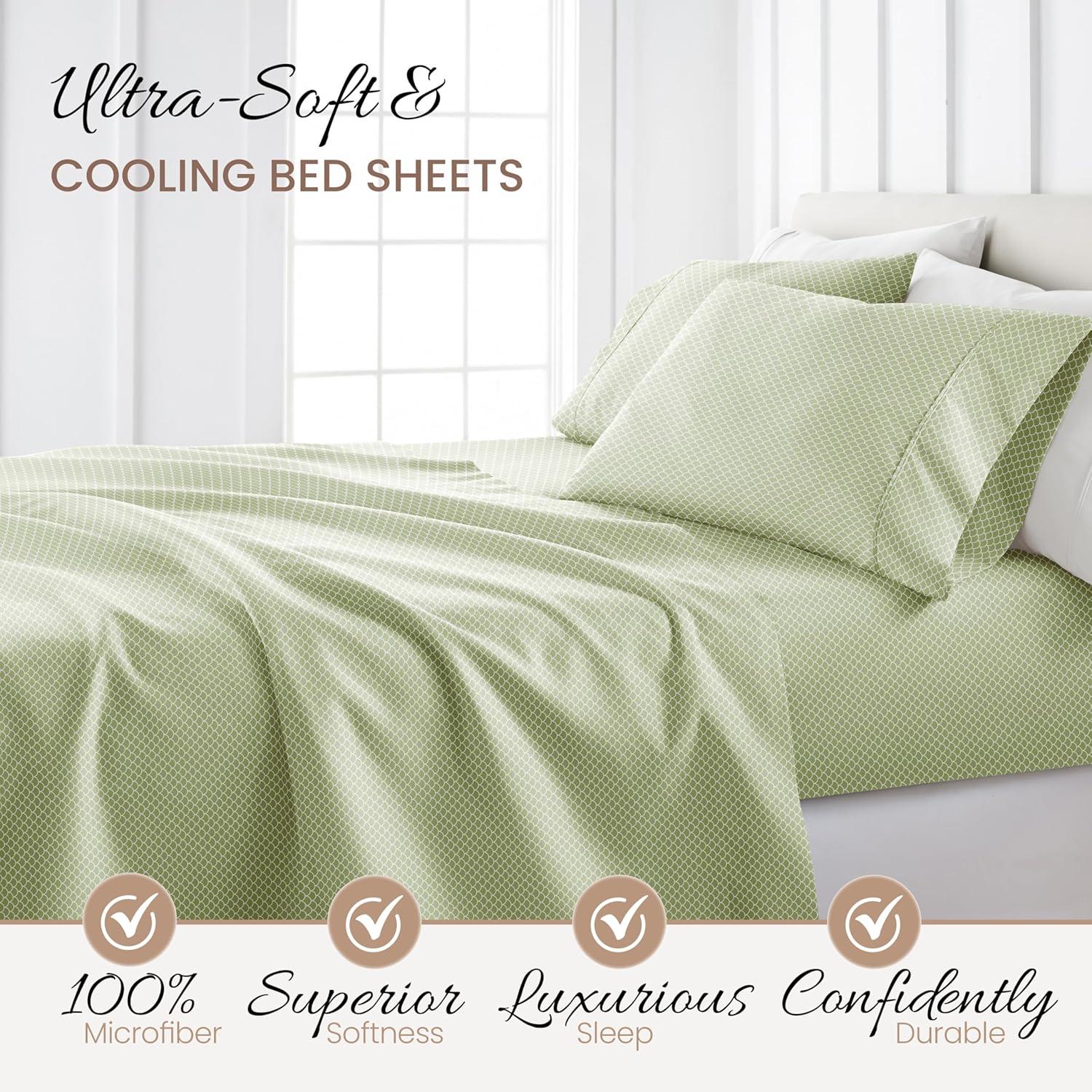 Simply Soft™ Scallops Pattern Microfiber Sheet Set