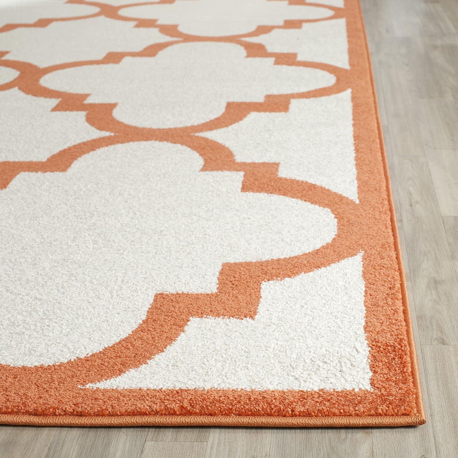 Amherst AMT423 Power Loomed Indoor Accent Rug - Beige/Orange - 2'6"x4' - Safavieh