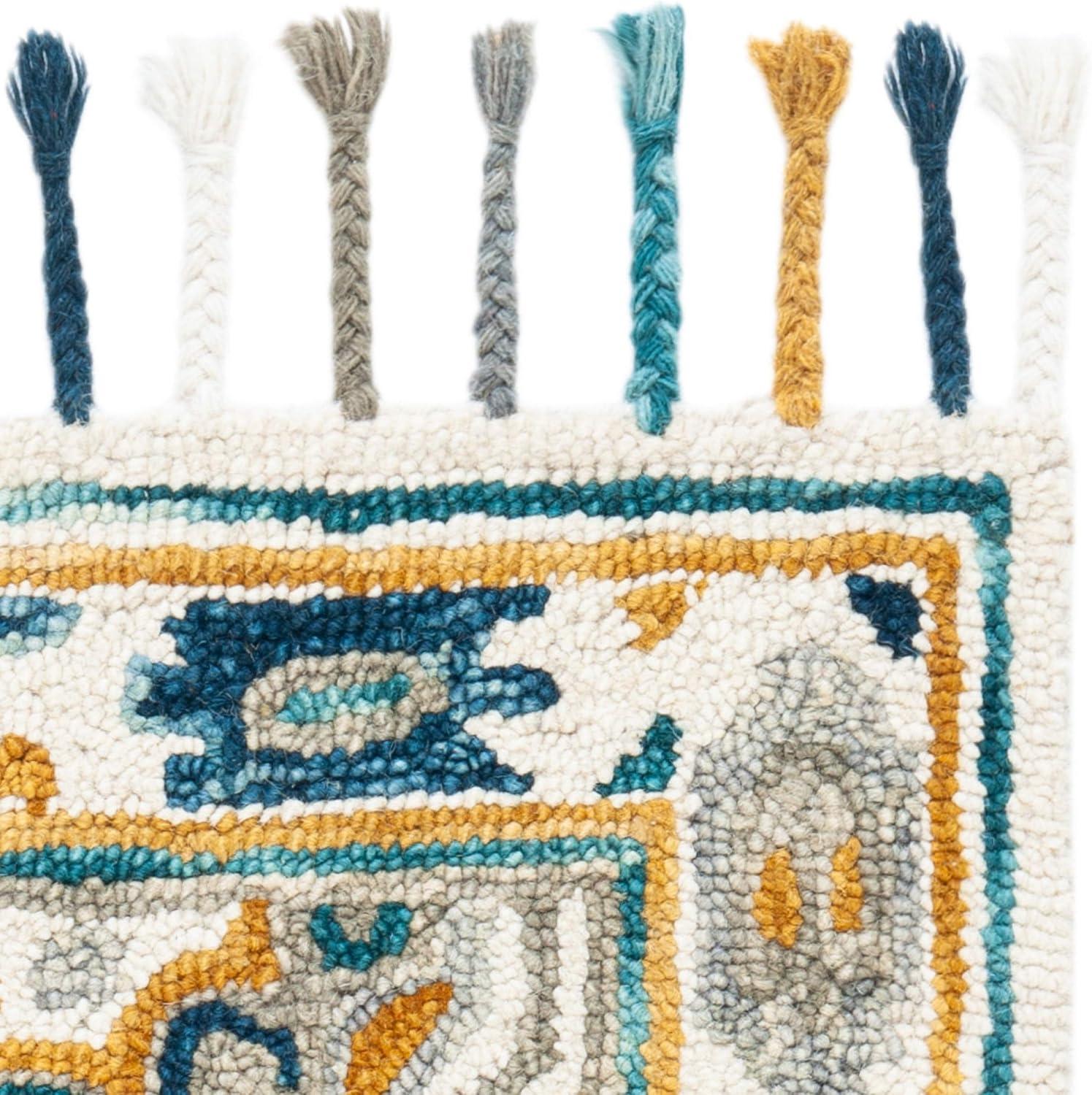 Aspen APN251 Hand Tufted Accent Rug - Ivory/Charcoal - 2' X 3' - Safavieh.