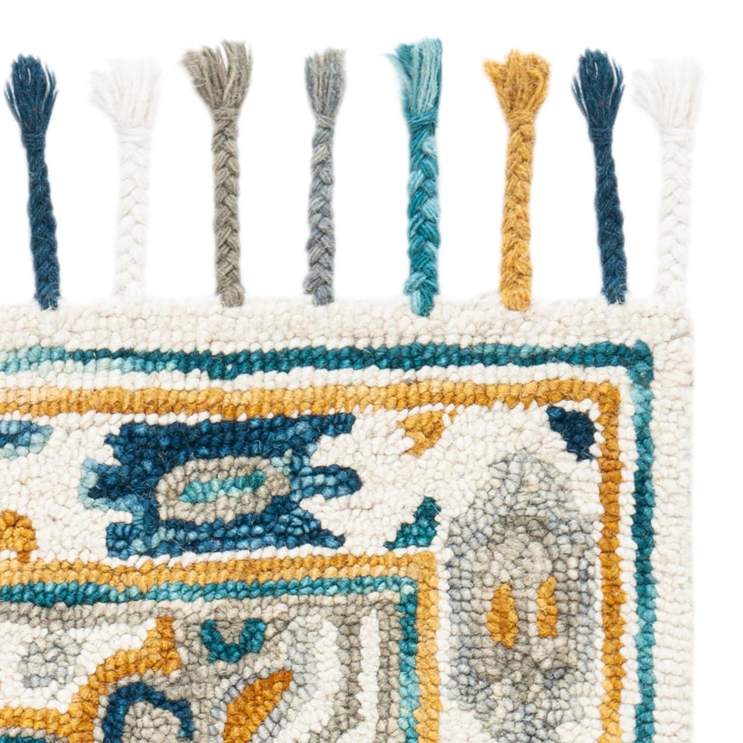 Aspen APN251 Hand Tufted Accent Rug - Ivory/Charcoal - 2' X 3' - Safavieh.