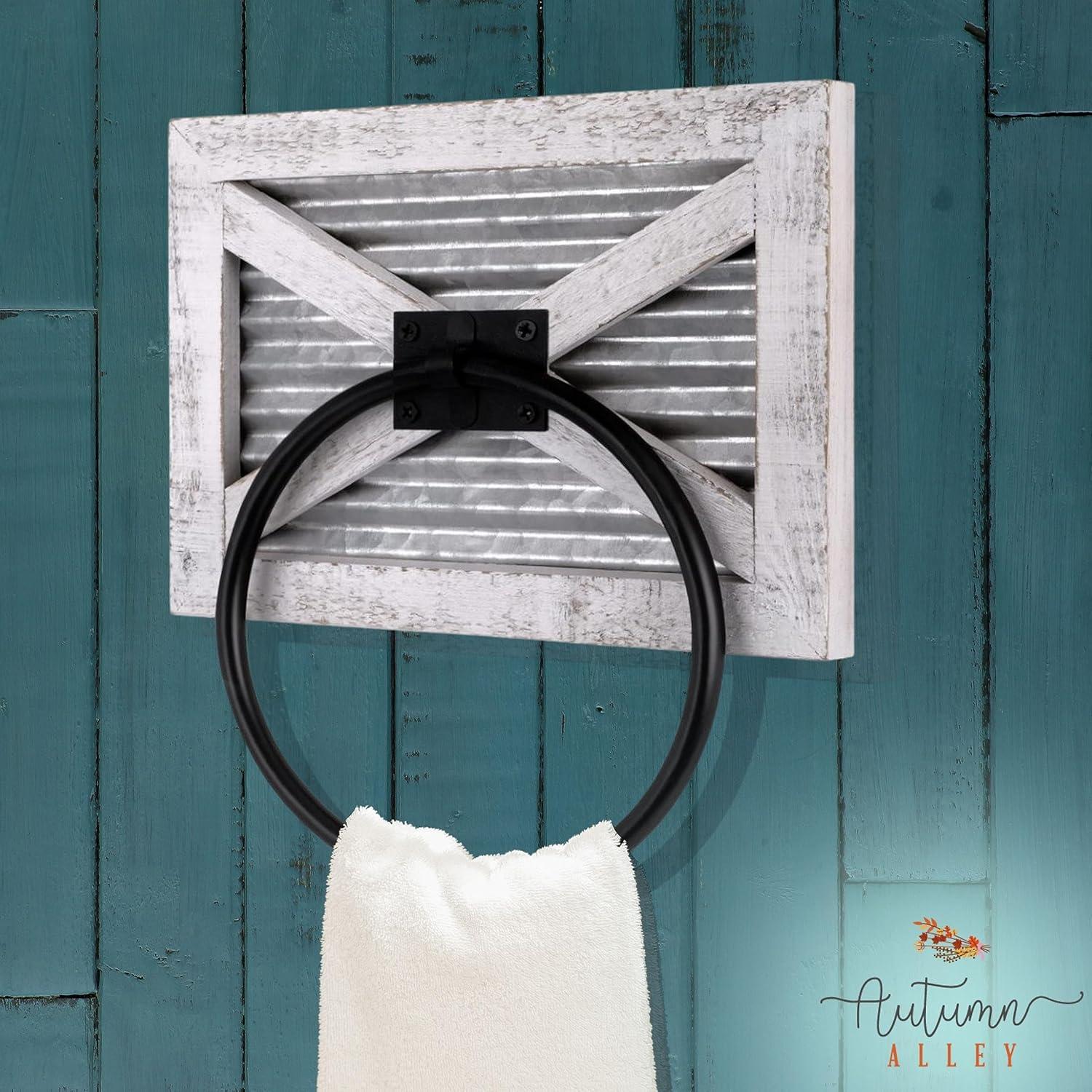 Rustic Farmhouse Décor Bathroom Towel Ring For Wall