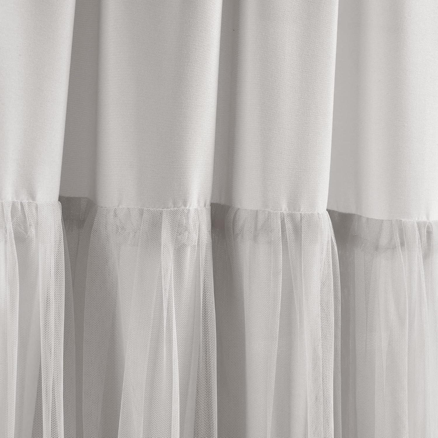 Polyester Semi Sheer Curtain Pair