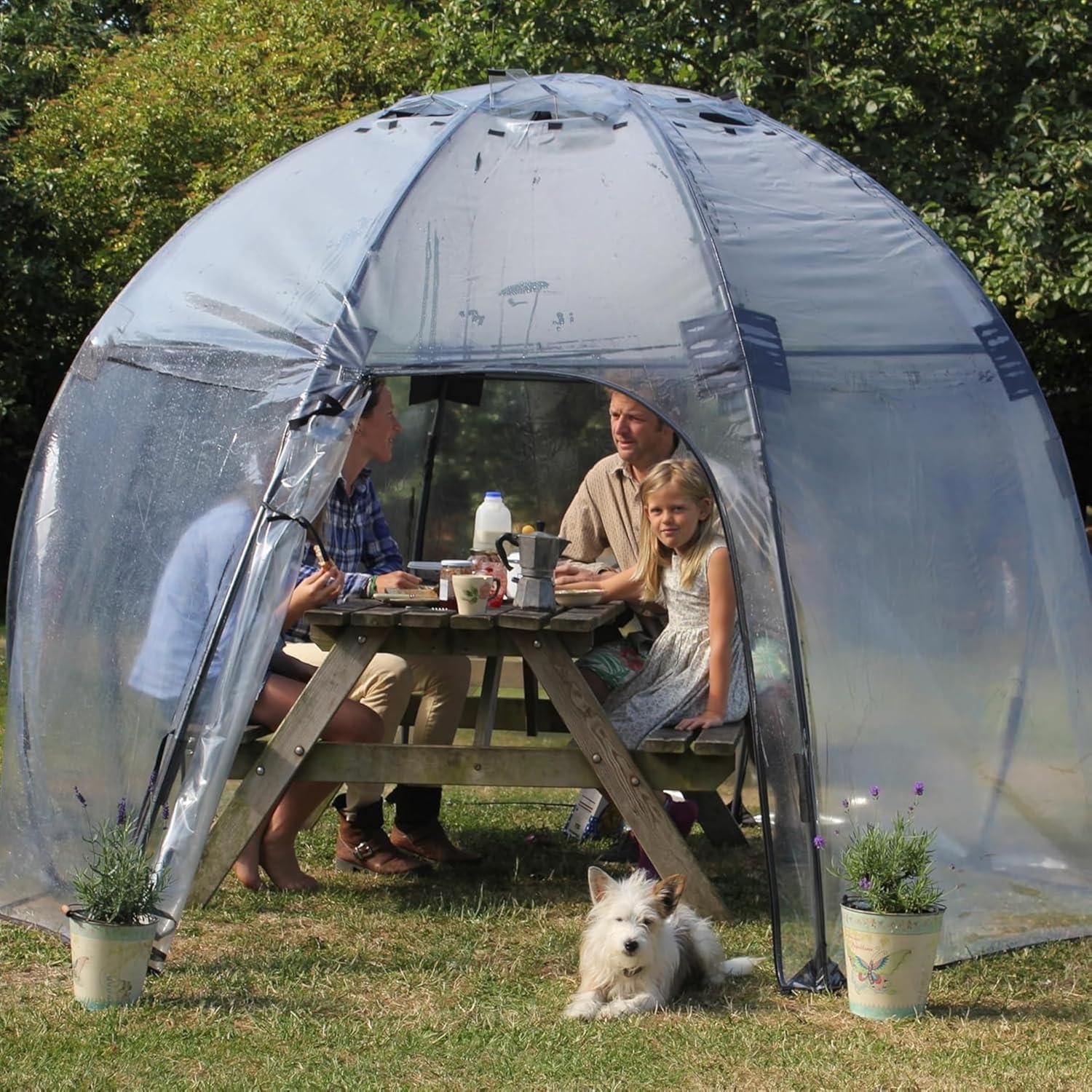 Haxnicks 11.5 Ft. W x 11.5 Ft. D Large Sunbubble Walk-in Greenhouse