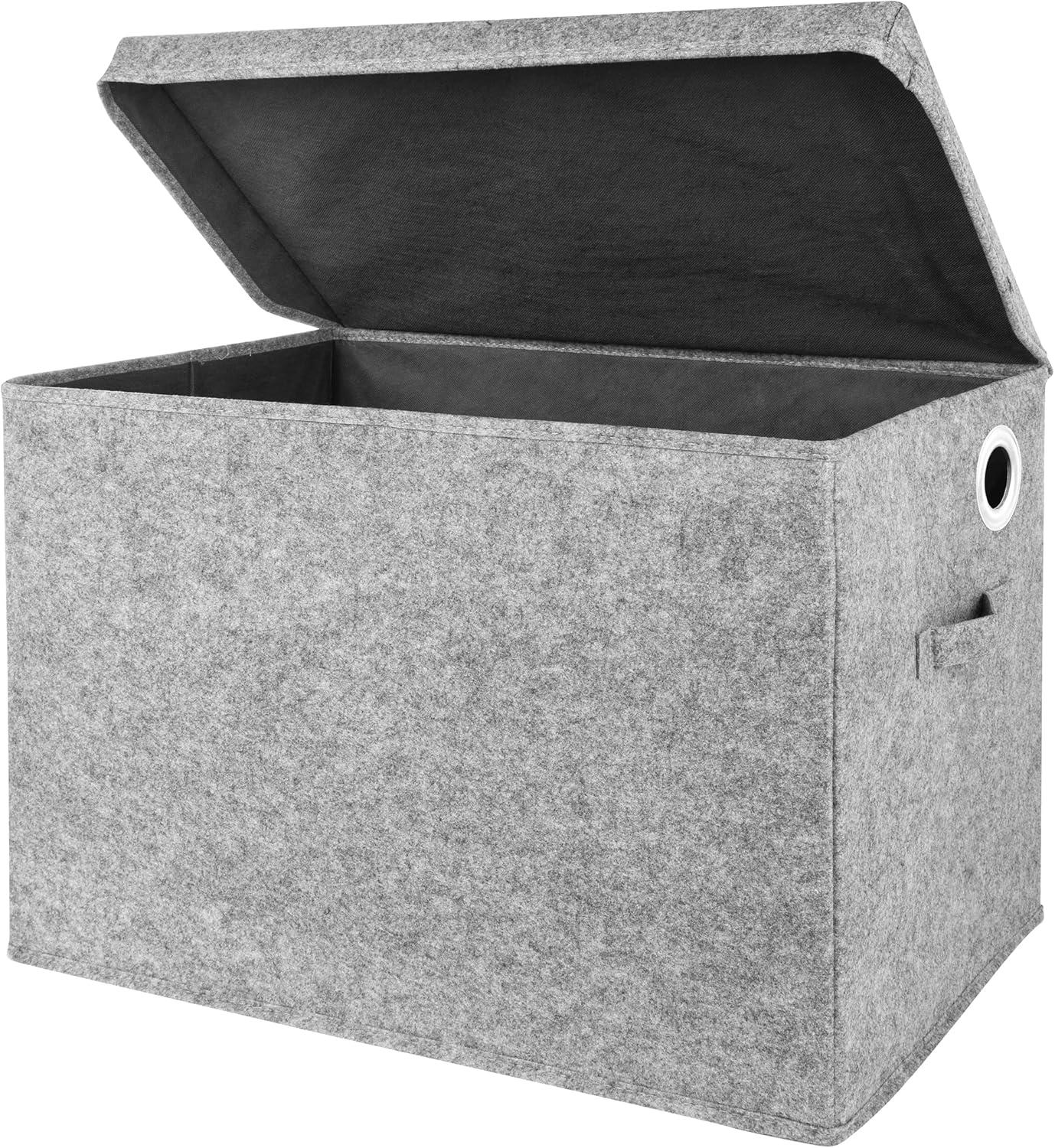 Ford Light Gray Felt Toy Box By Harper Orchard®