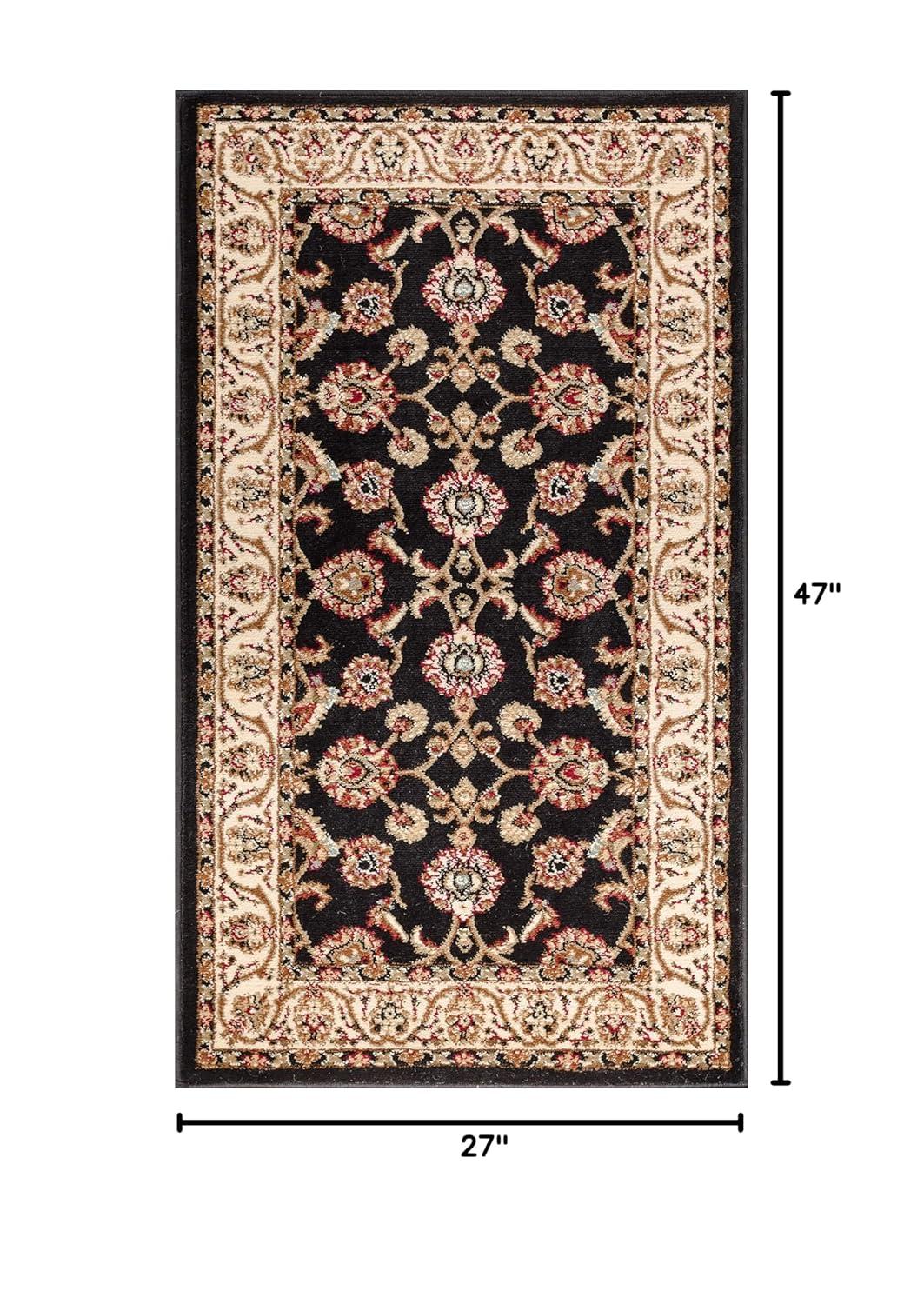 Well Woven Barclay Sarouk Traditional Oriental Panel Green 6'7" x 9'6" Area Rug