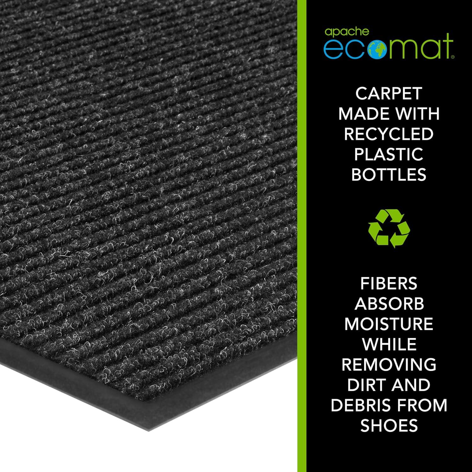 Rib Doormat - Pepper Black