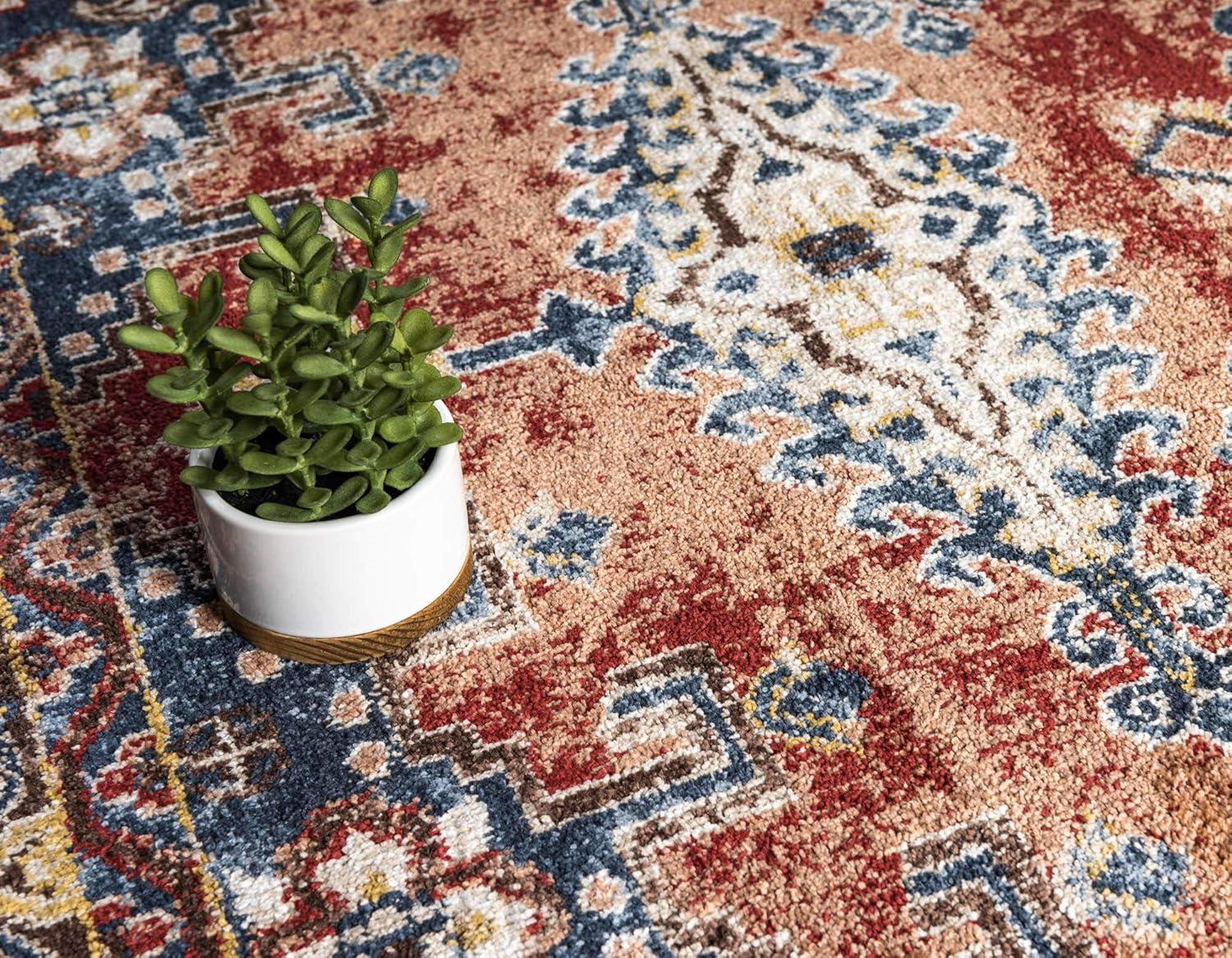 Unique Loom 7' 0 x 10' 0 Utopia Larissa Terracotta Area Rug