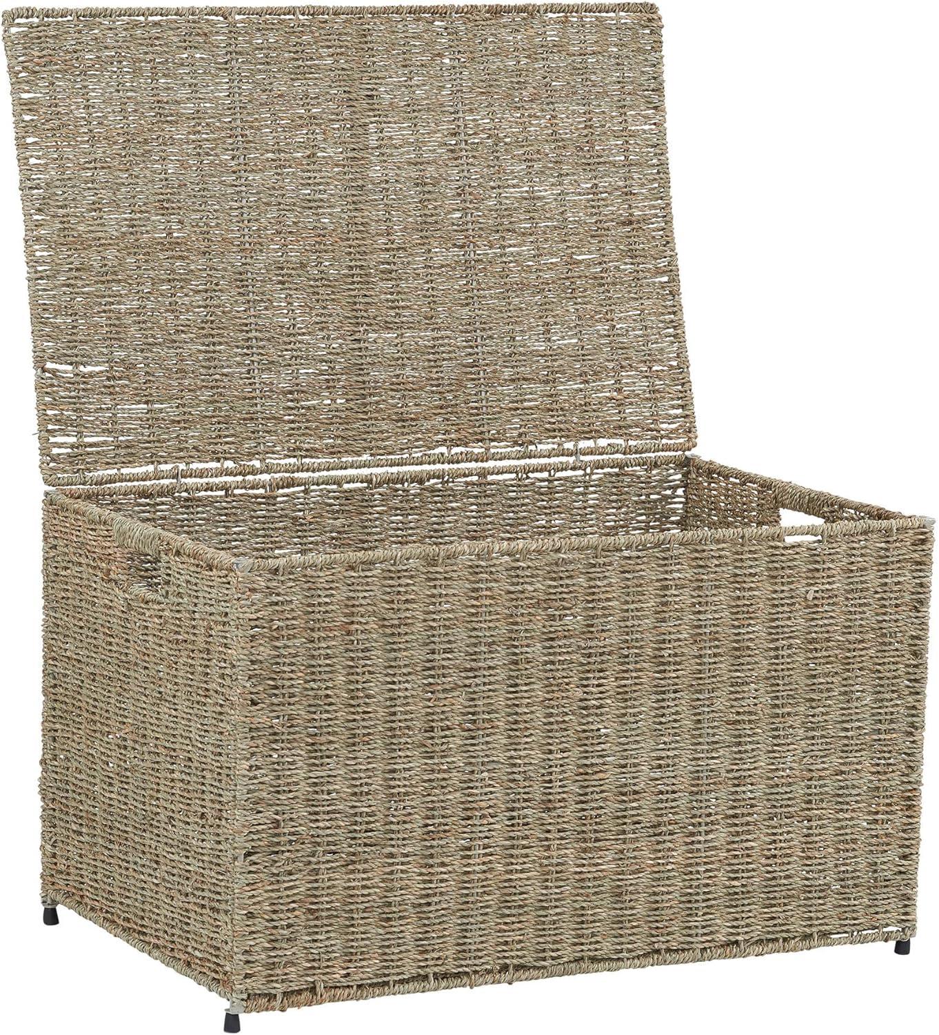 Household Essentials Woven Wicker Storage Chest