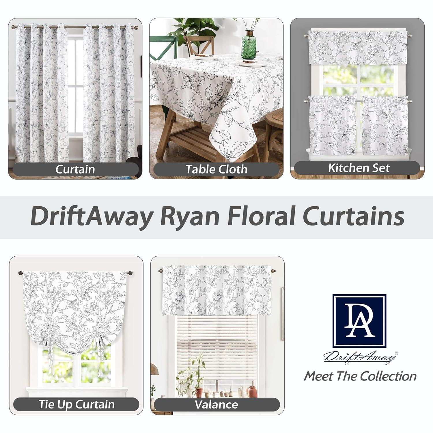 Elegant Black and White Polyester Rectangular Table Cloth with Tassels