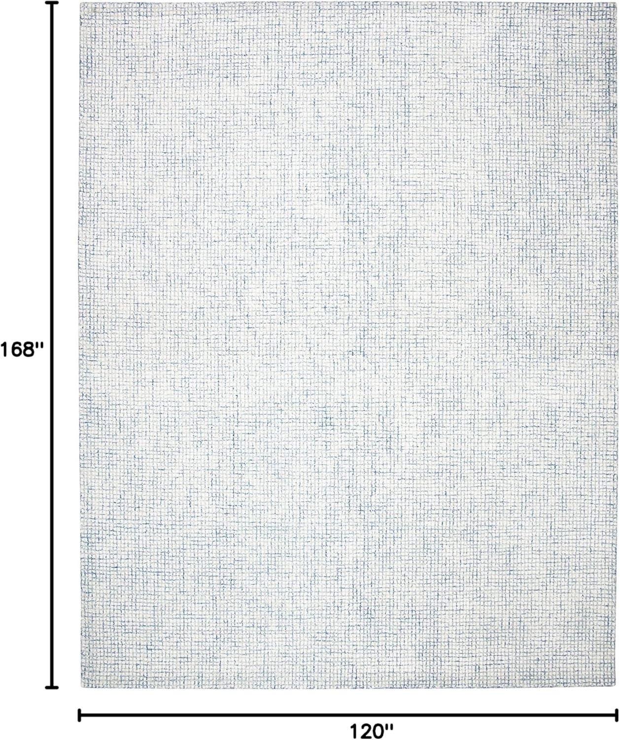 SAFAVIEH Abstract Dalia Geometric Area Rug, Ivory/Blue, 10' x 14'