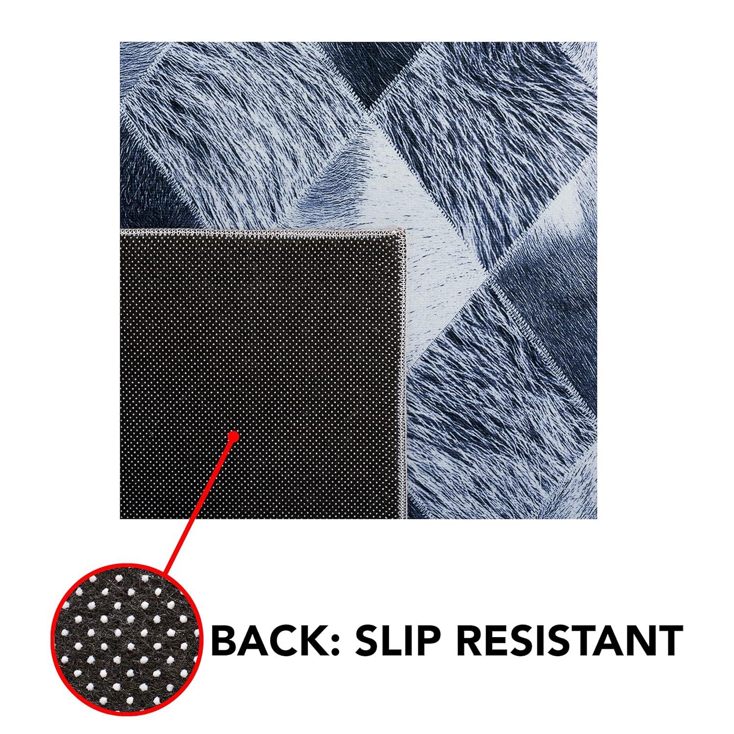 Faux Hide FAH550 Power Loomed Machine Washable Area Rug - Grey/Dark Grey - 8'x10' - Safavieh.