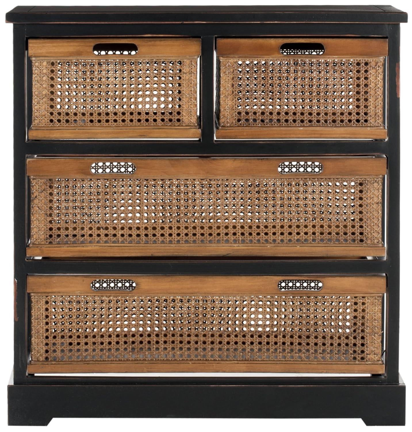 Jackson 4 Drawer Unit - AMH6504 - Black - Safavieh Couture