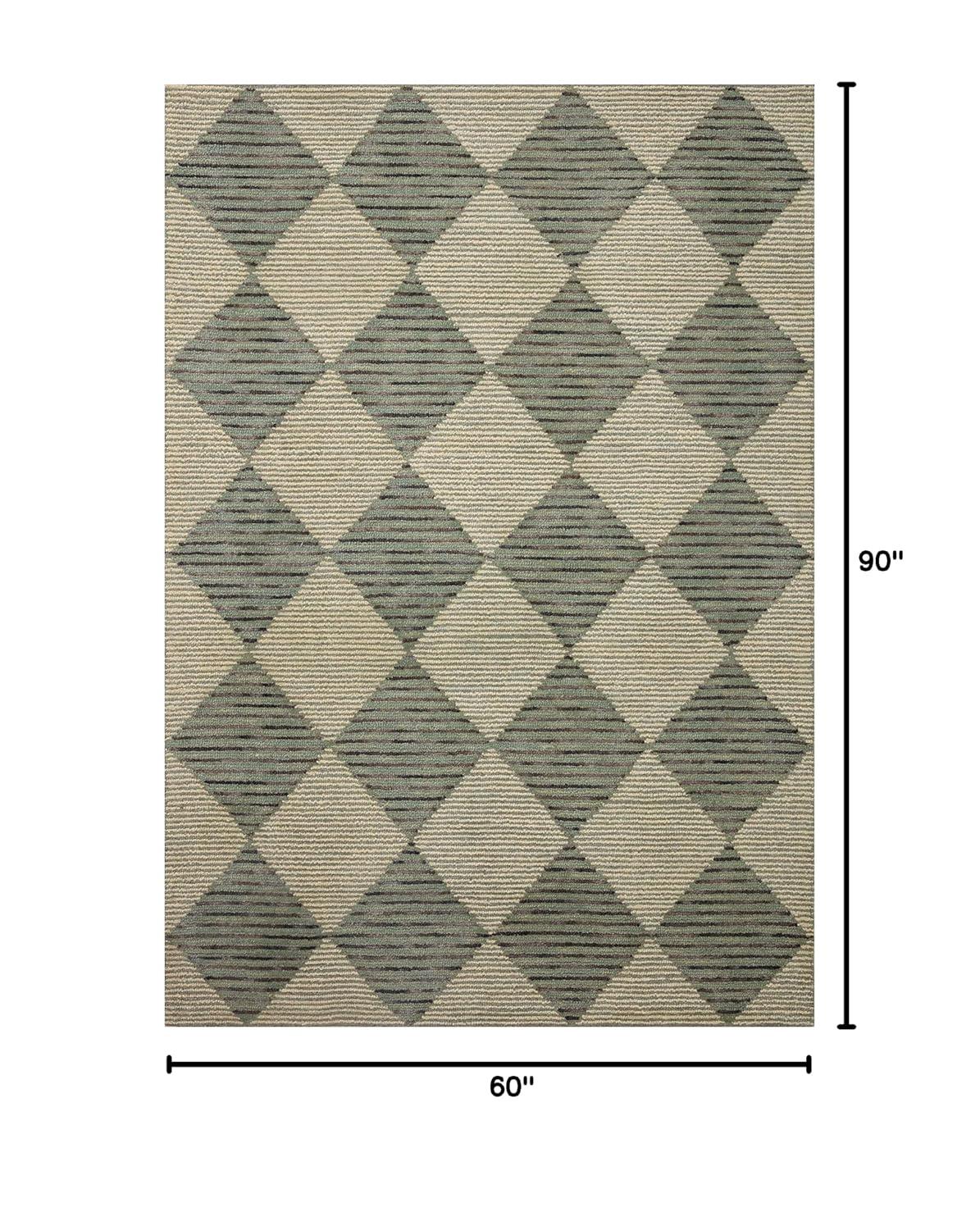 Chris Loves Julia x Loloi Francis Wool Spa/Granite Rug