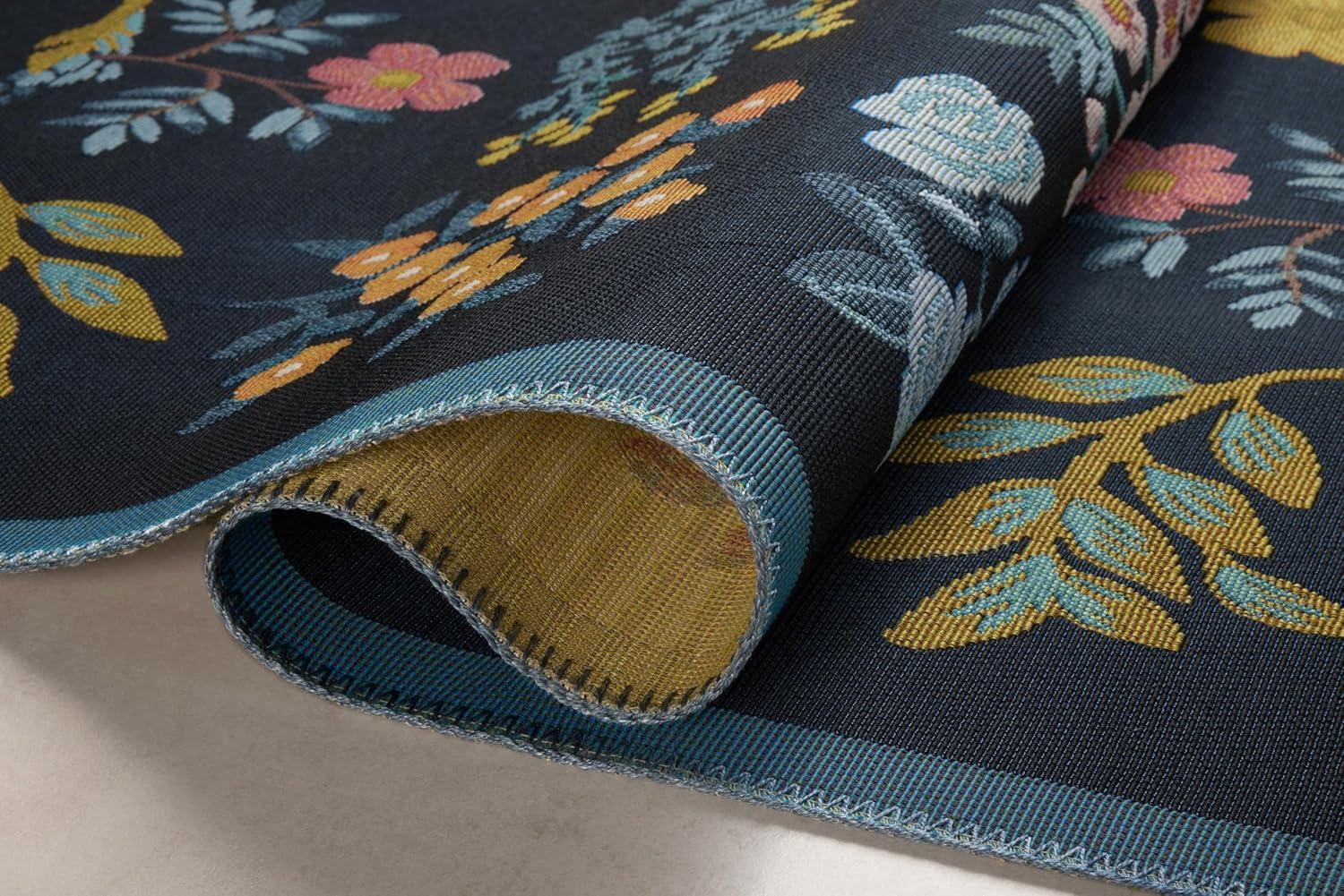 Rifle Paper Co. x Loloi Rifle Paper Co. x Loloi Perennial Black / Navy Indoor / Outdoor Area Rug