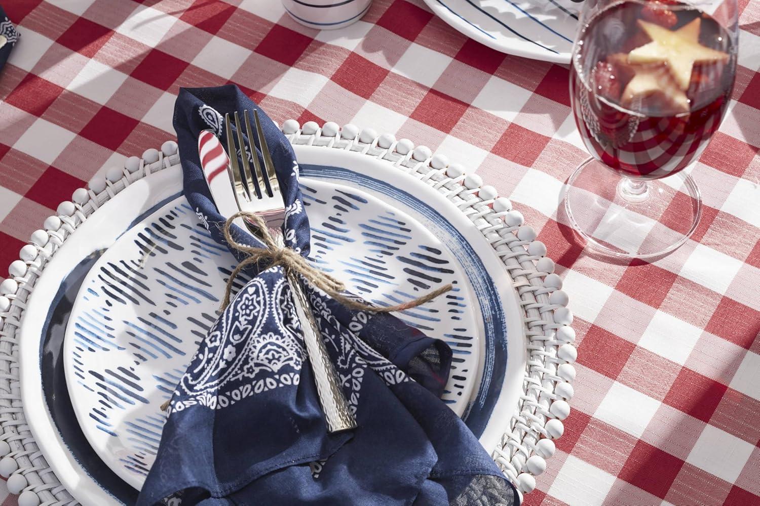 Lenox Blue Bay Melamine Dinnerware Dinner Plate, Set of 4