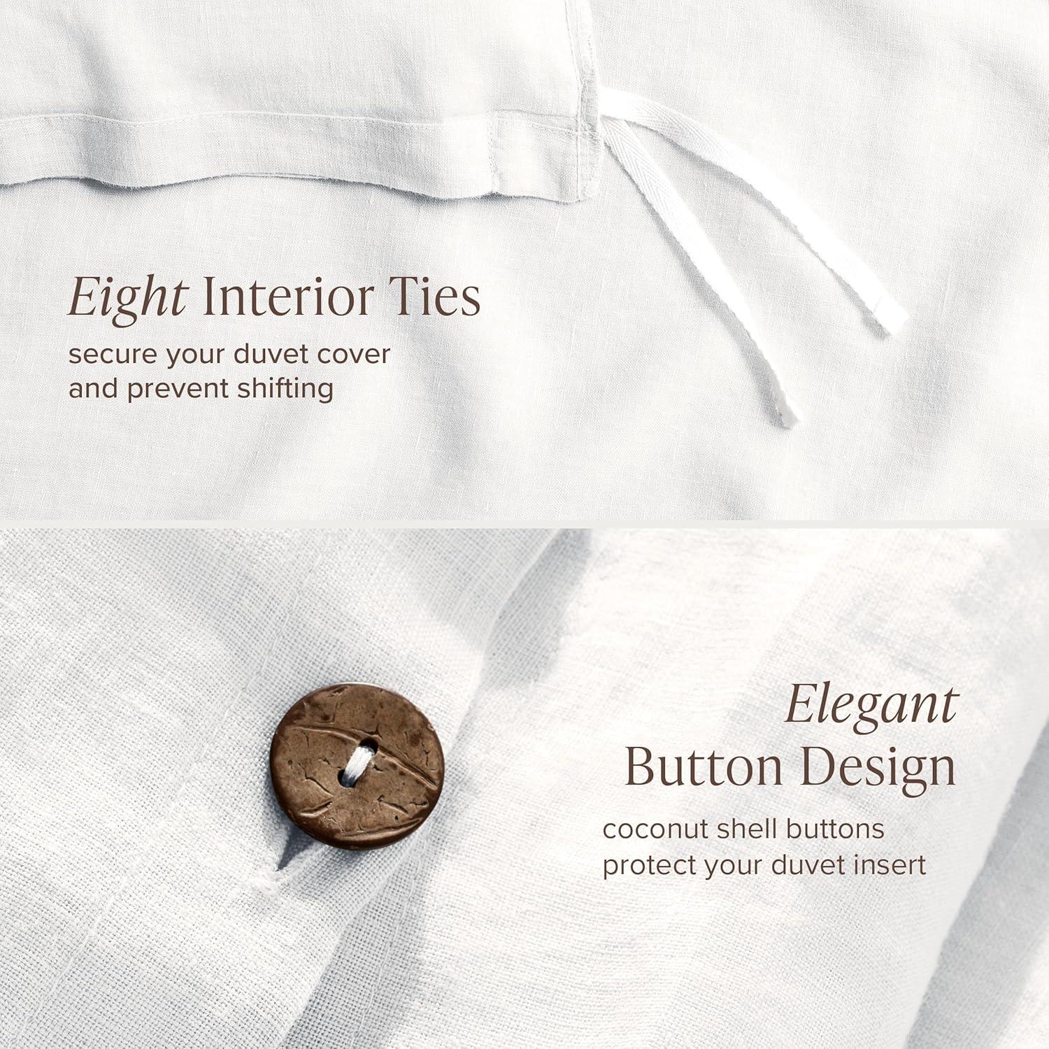 Bare Home Linen Duvet Cover Set