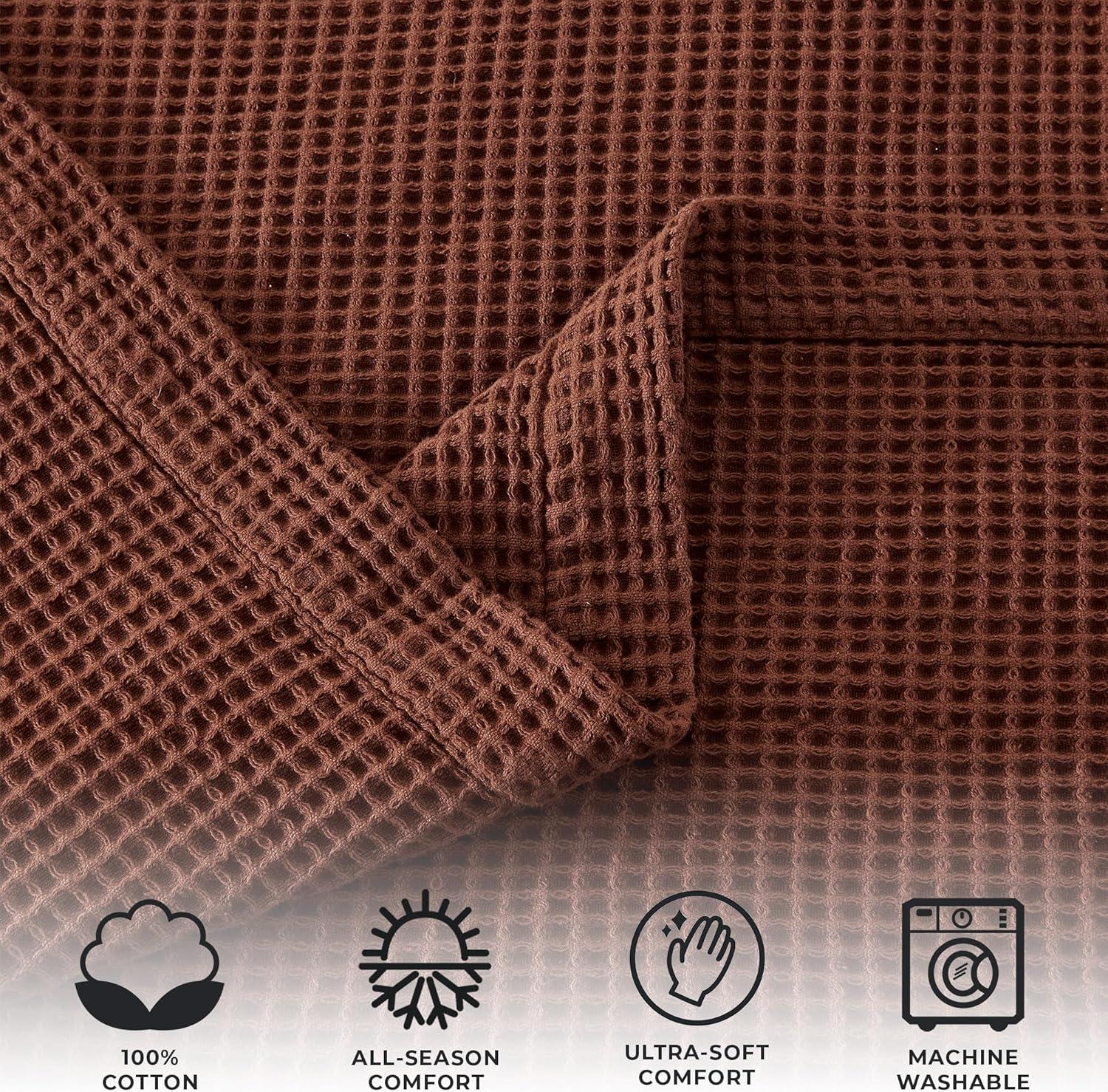 FreshFolds 100% Cotton Waffle Weave Blanket
