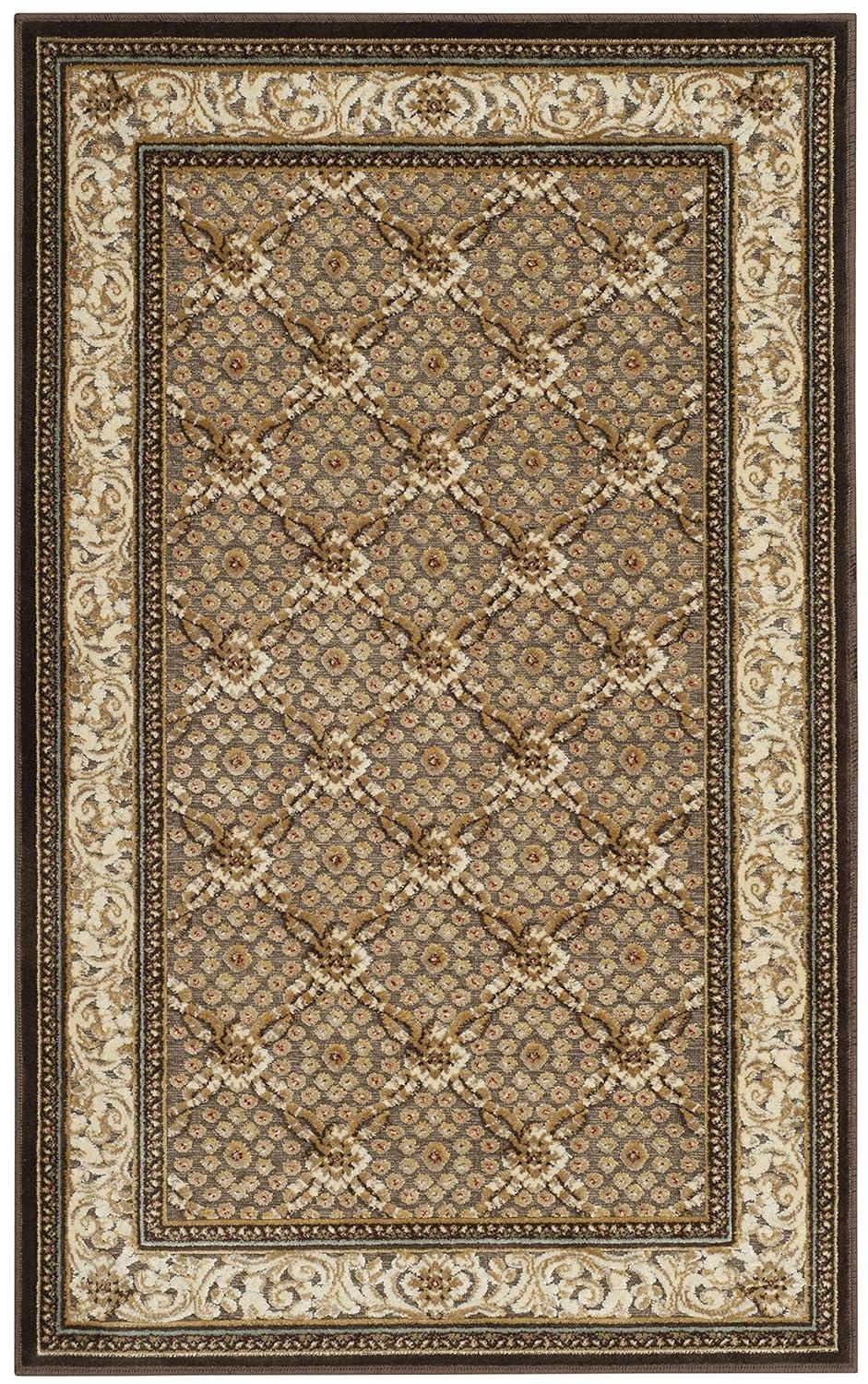 SAFAVIEH Paradise Jonette Geometric Floral Area Rug, Dark Brown, 2'7" x 4'