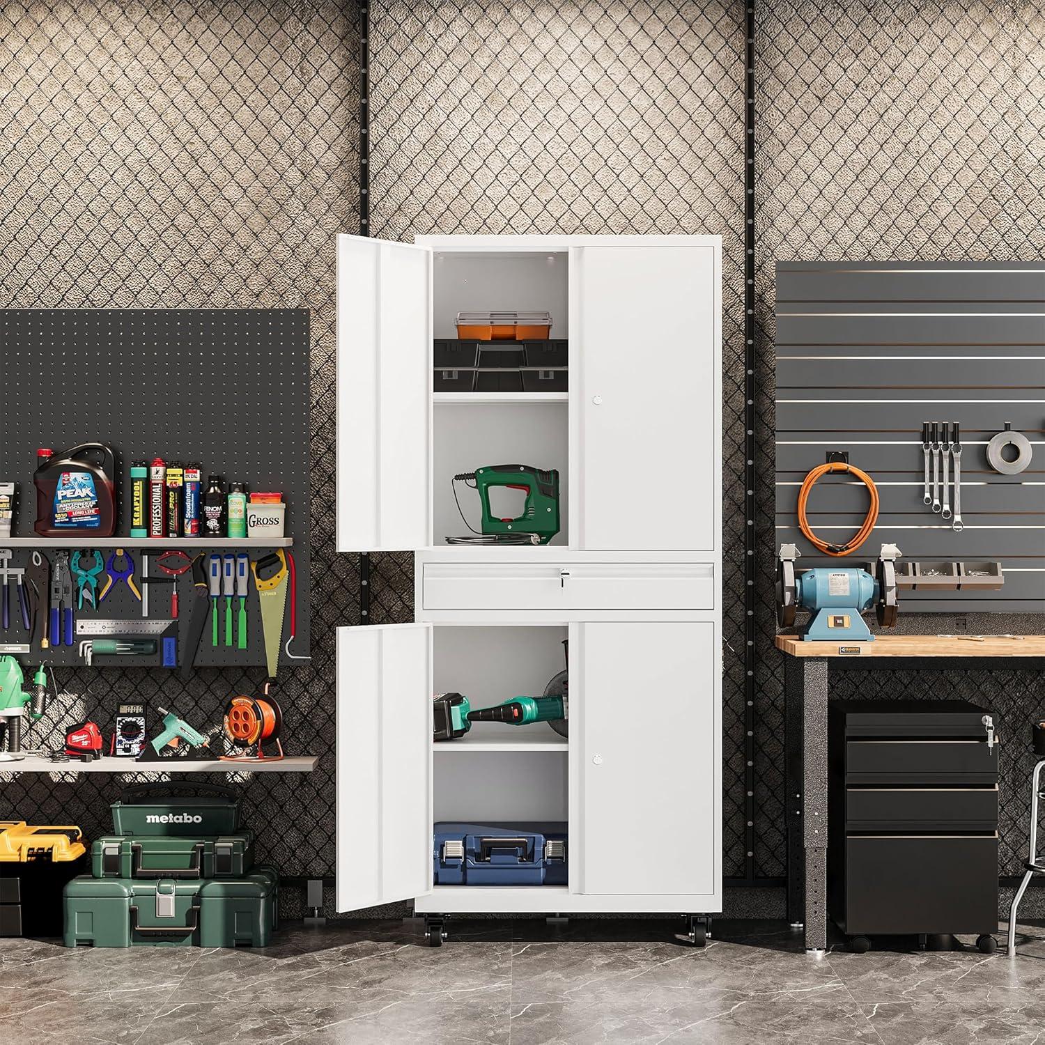 Latitude Run® 73" Lockable Storage Cabinet