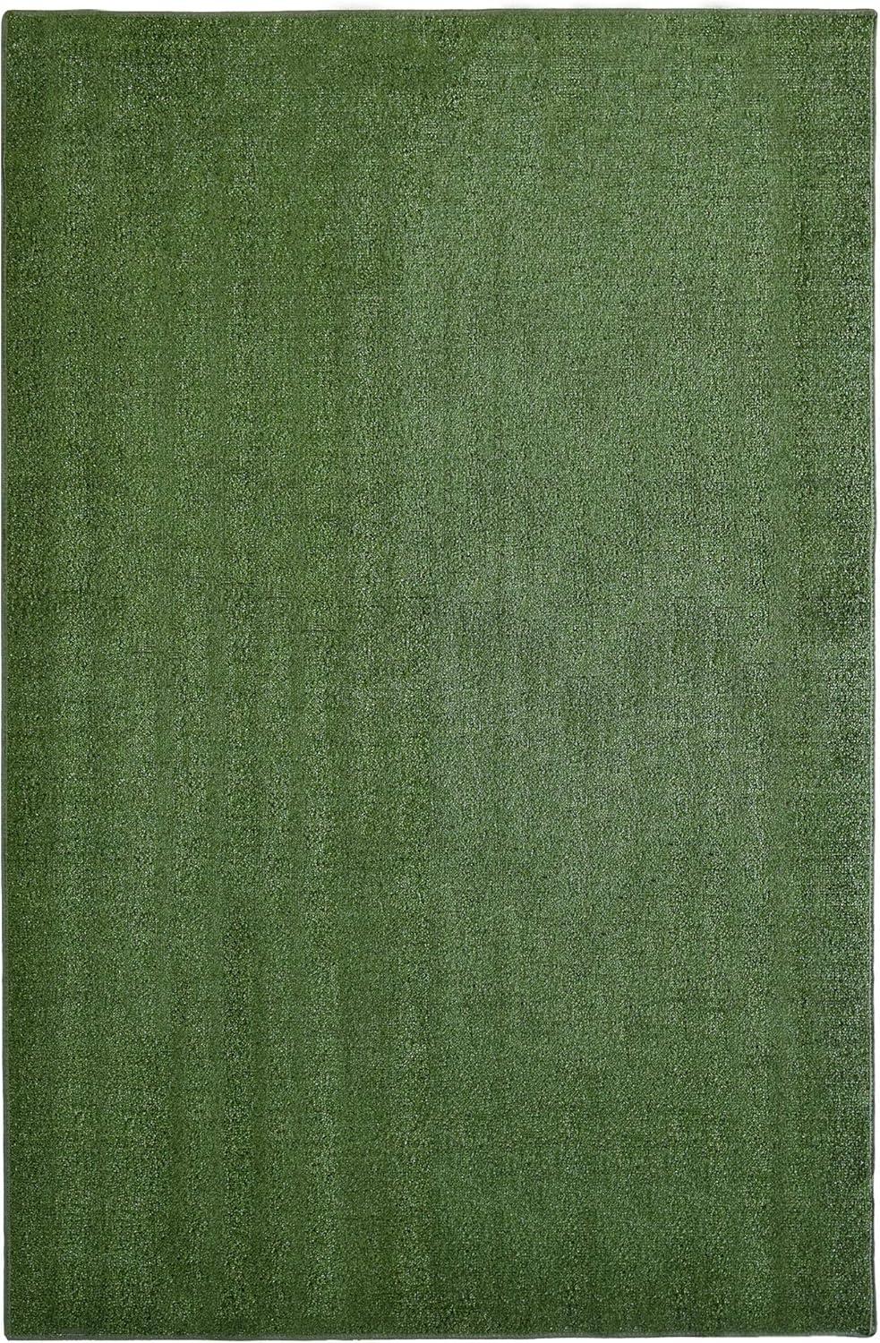 iCustomRug Synthetic Grass Rug – 4x10ft Lawn Green Turf Carpet for Patios, Yards, Boats, Camping – Indoor/Outdoor Use