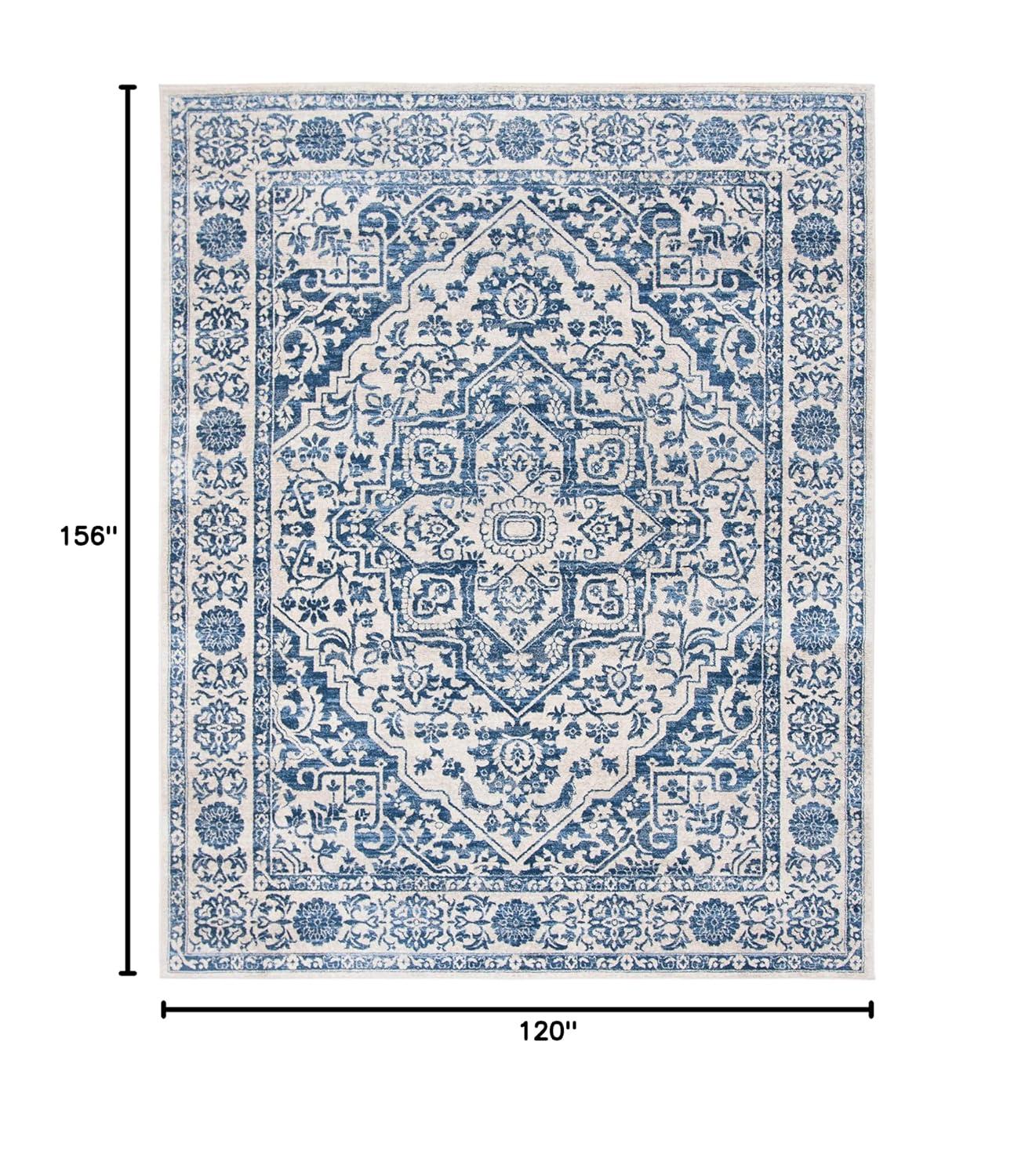 Cameron Oriental Handmade Tufted Navy/Light Gray Area Rug
