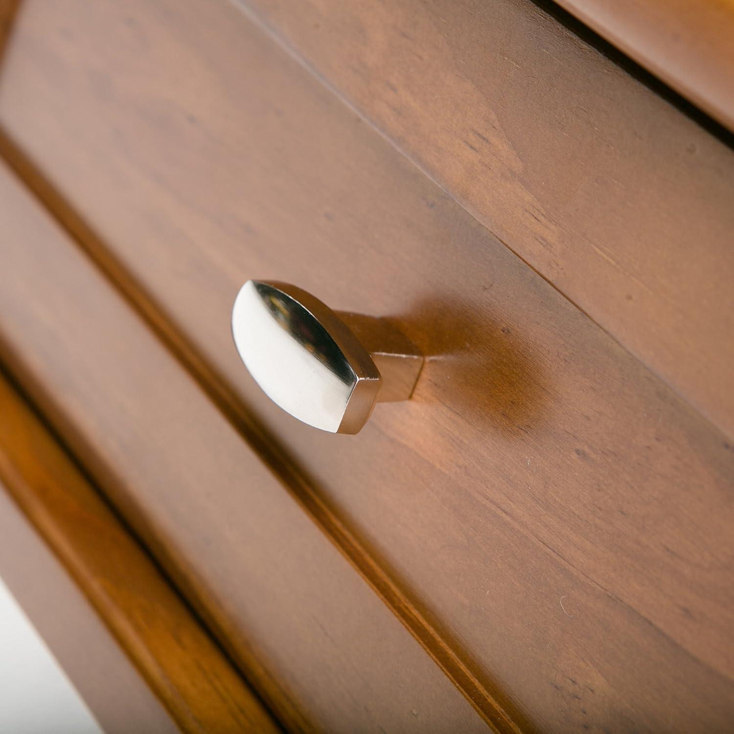 Warm Solid Wood End Table with Storage