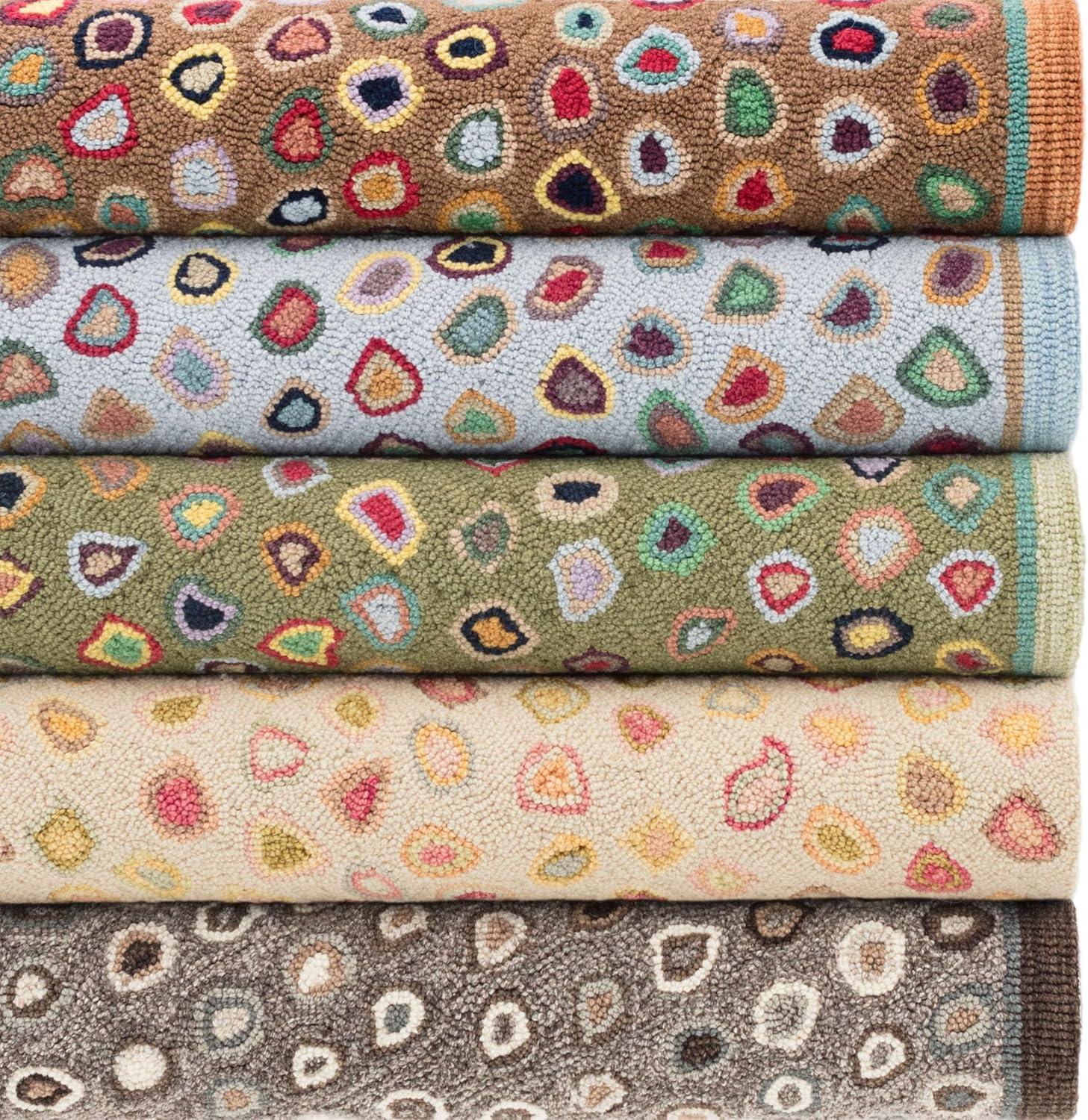 Cat'S Paw Pastel Hand Micro Hooked Wool Rug