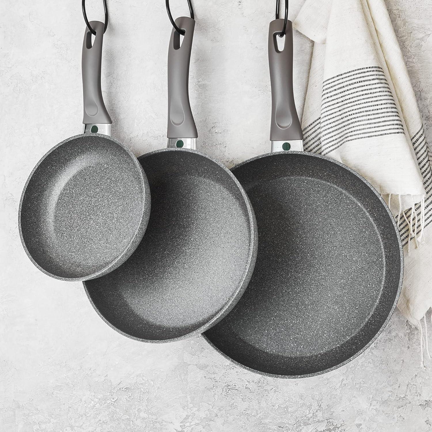 Ballarini Modena Forged Aluminum 3-Pc Nonstick Fry Pan Set