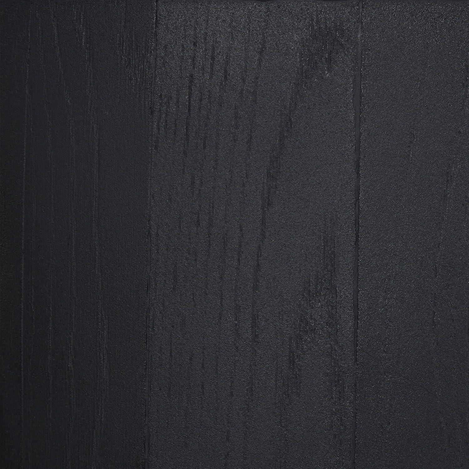 FCMP Outdoor FCMP Outdoor 45 Gallon Outdoor Rain Water Catcher Barrel Container, Black