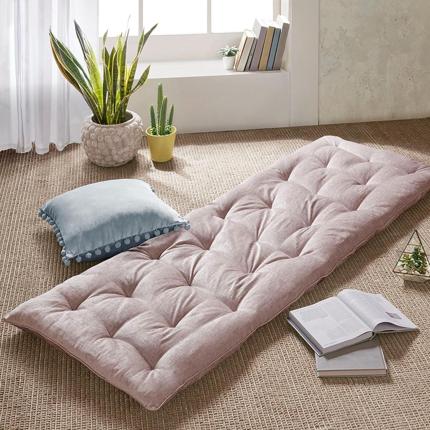 Edelia Poly Chenille Lounge Floor Pillow Cushion