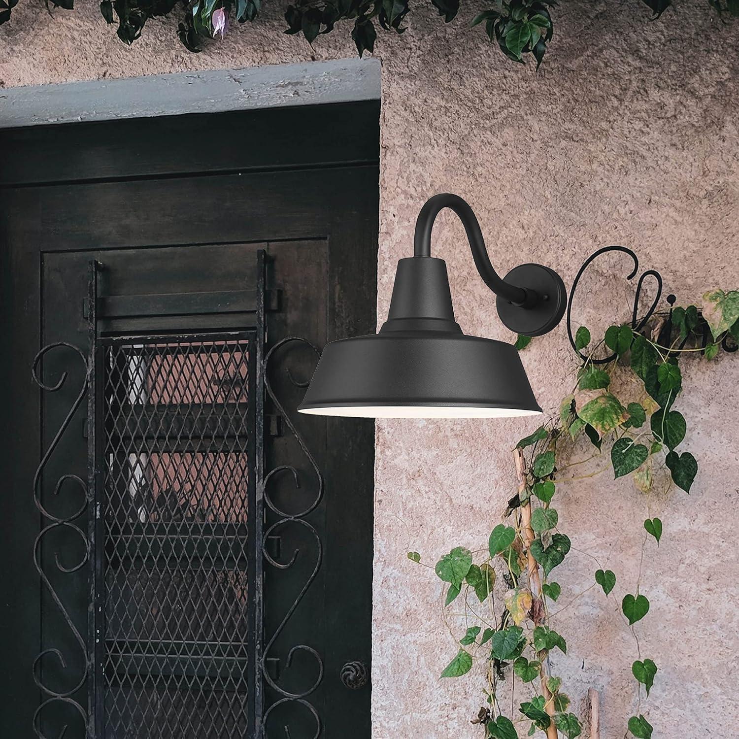Fisher Outdoor Sconce - Black / 16" Dia
