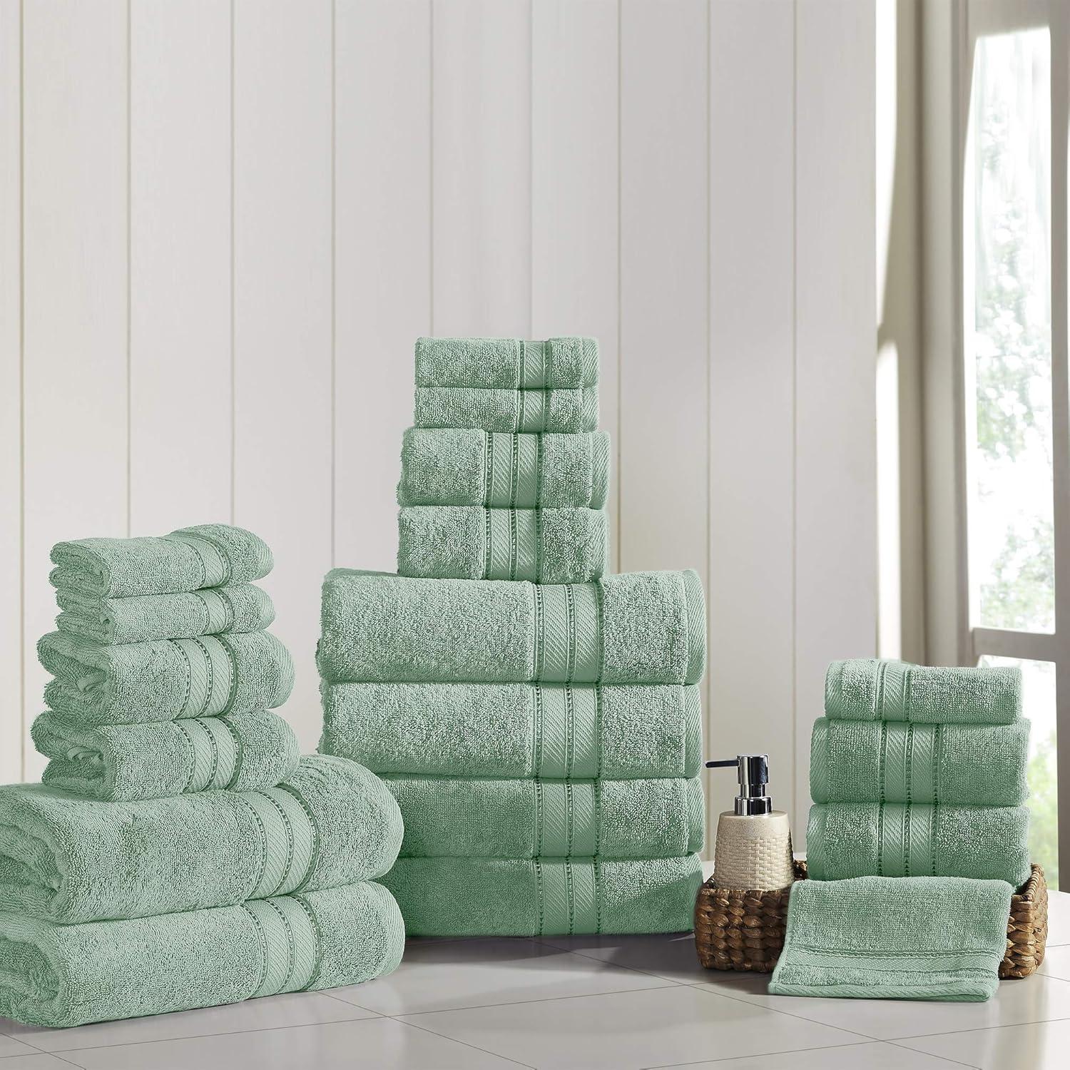 Eucalyptus Cotton 18-Piece Super Absorbent Towel Set