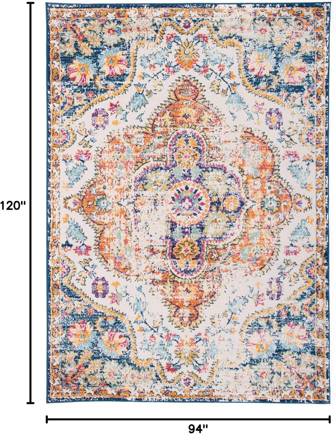 World Rug Gallery Distressed Vintage Bohemian Area Rug